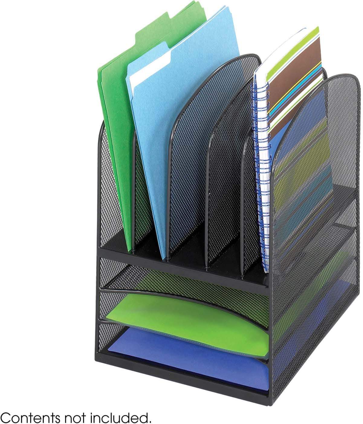 Onyx™ Desk Organizer 3 Horizontal / 5 Upright Sections Mesh [3266]