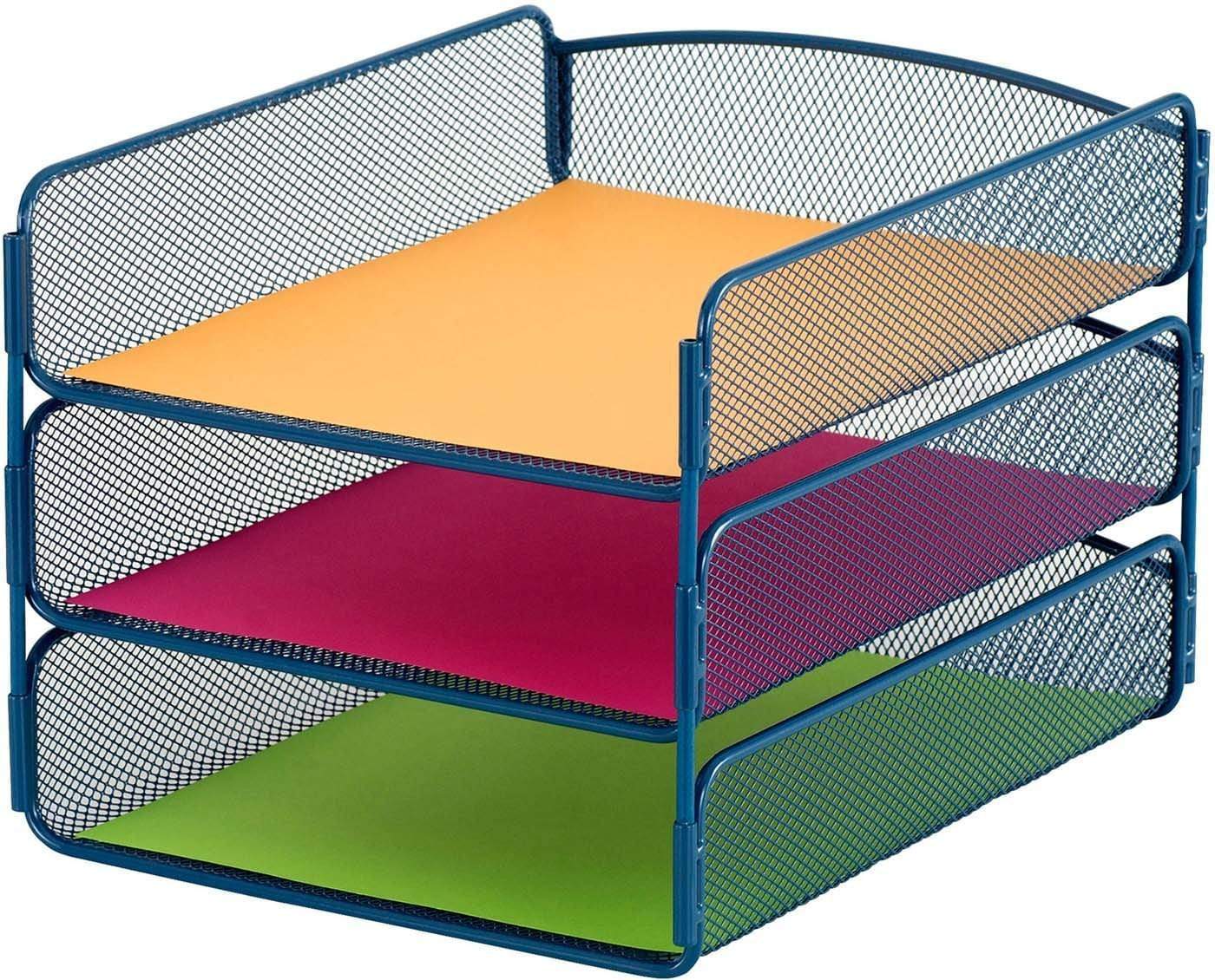 Onyx™ Desk Organizer Triple Tray Mesh [3271] - Image 2