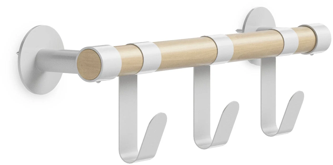 Safco Resi Coat Wall Rack, 3 Hooks [4263]