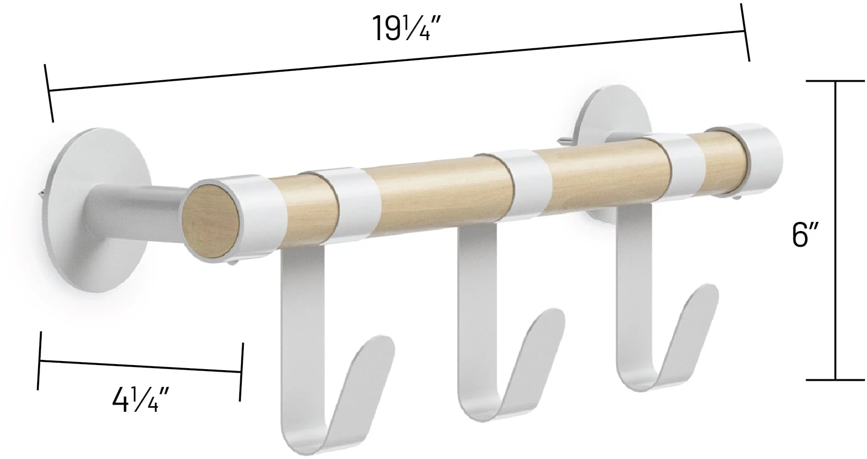 Safco Resi Coat Wall Rack, 3 Hooks [4263] - Image 7