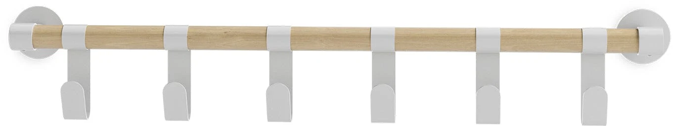 Safco Resi Coat Wall Rack, 6 Hooks [4264]