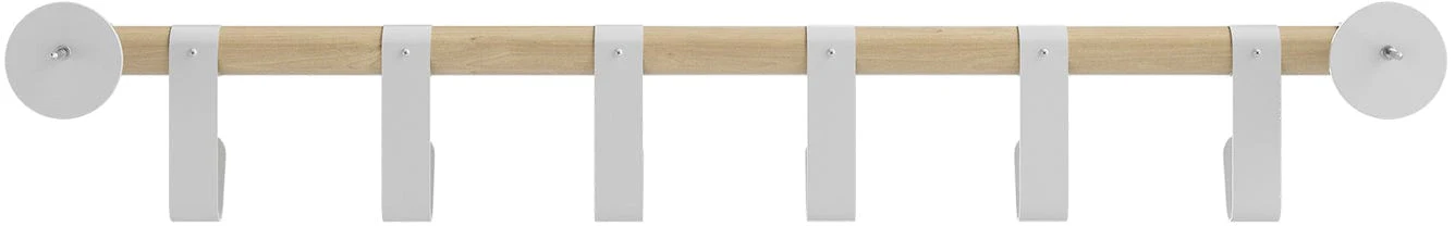 Safco Resi Coat Wall Rack, 6 Hooks [4264] - Image 3