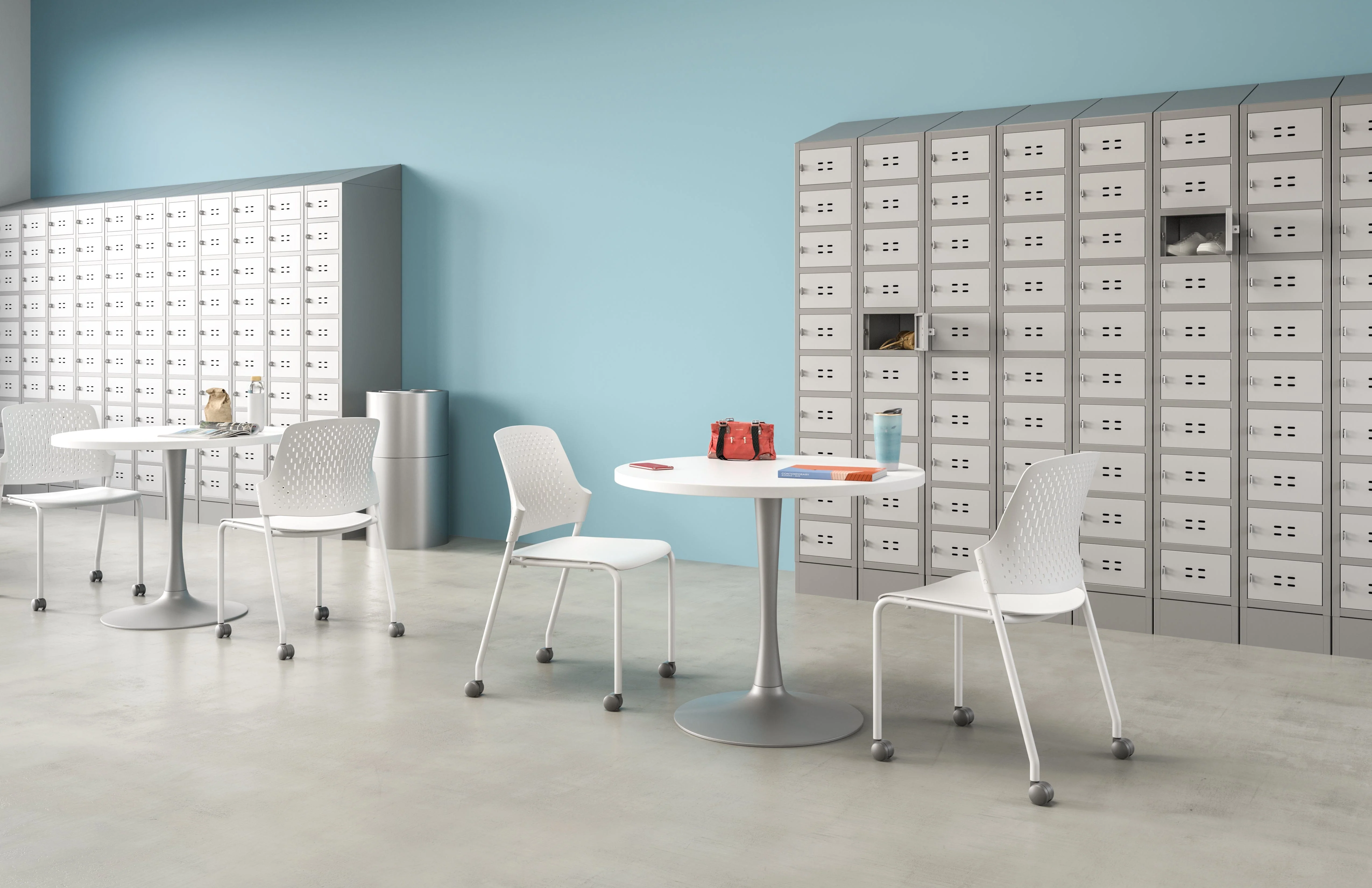Safco Next™ Stack Chair with Casters, 4-Pack [4314] - Image 11