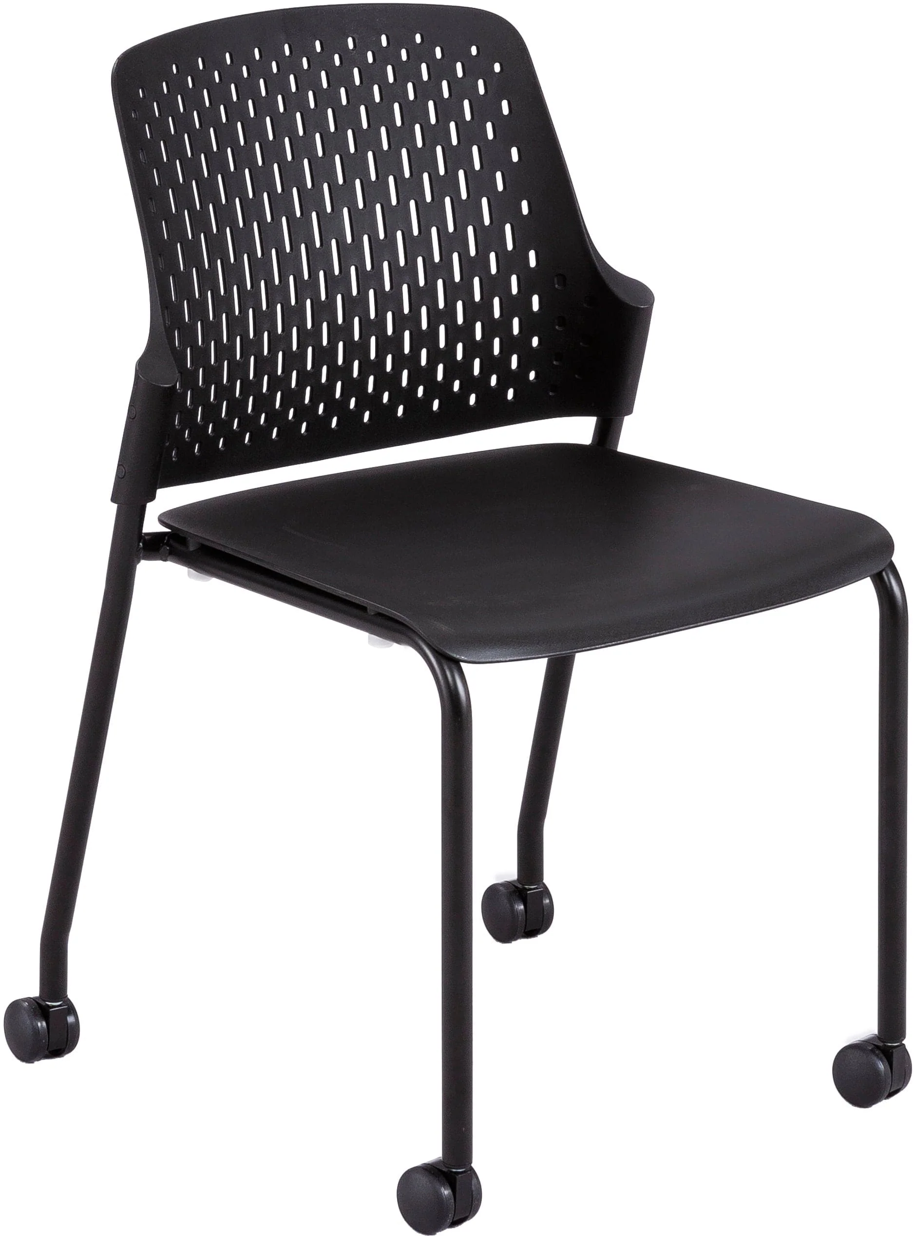 Safco Next™ Stack Chair with Casters, 4-Pack [4314] - Image 4