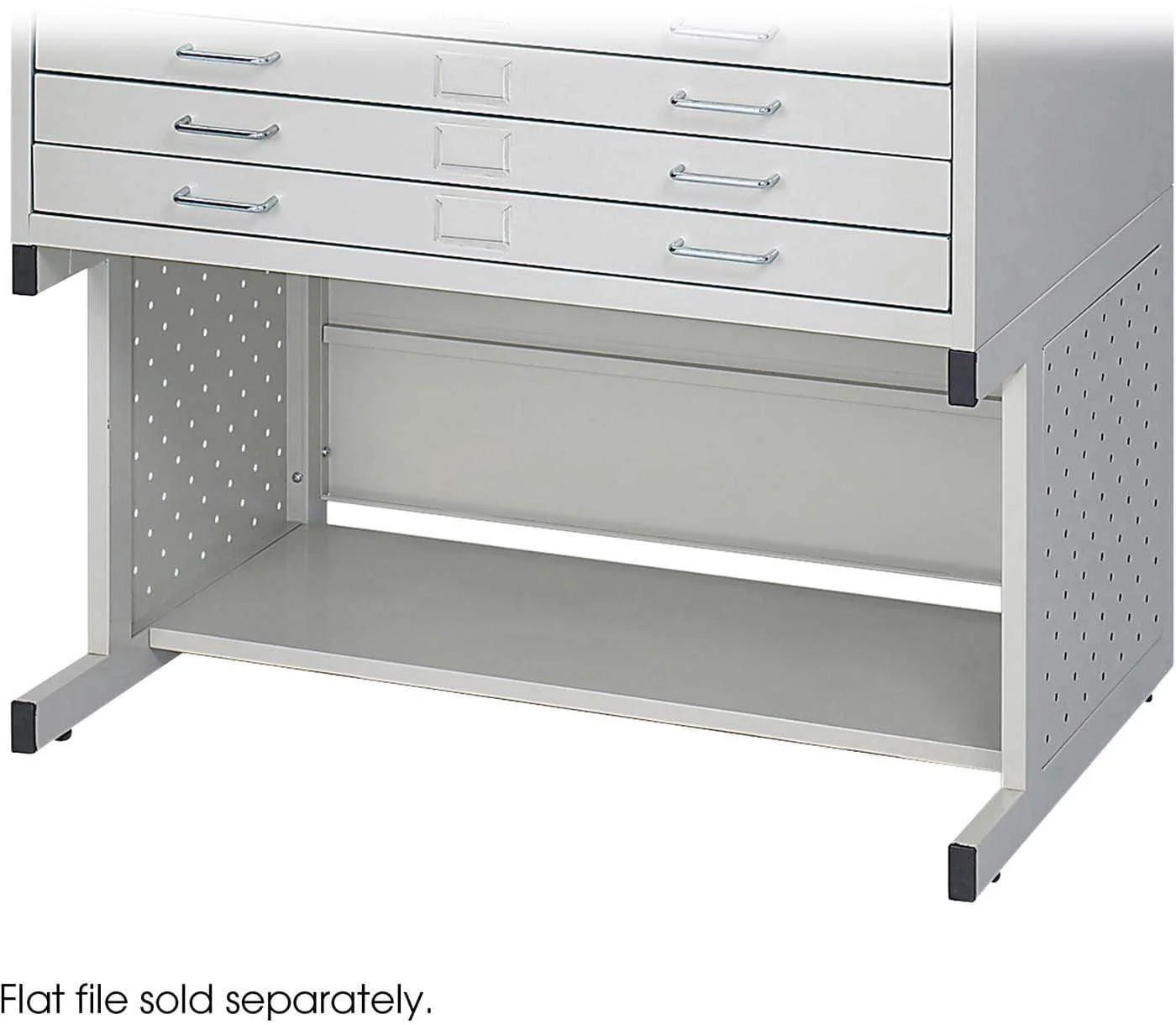 Facil Flat File High Base Small Light Gray [4971LG]