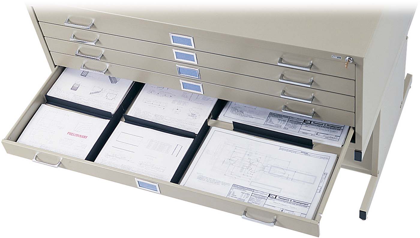Safco Flat File 5 Drawer Drawer Dividers [4980]