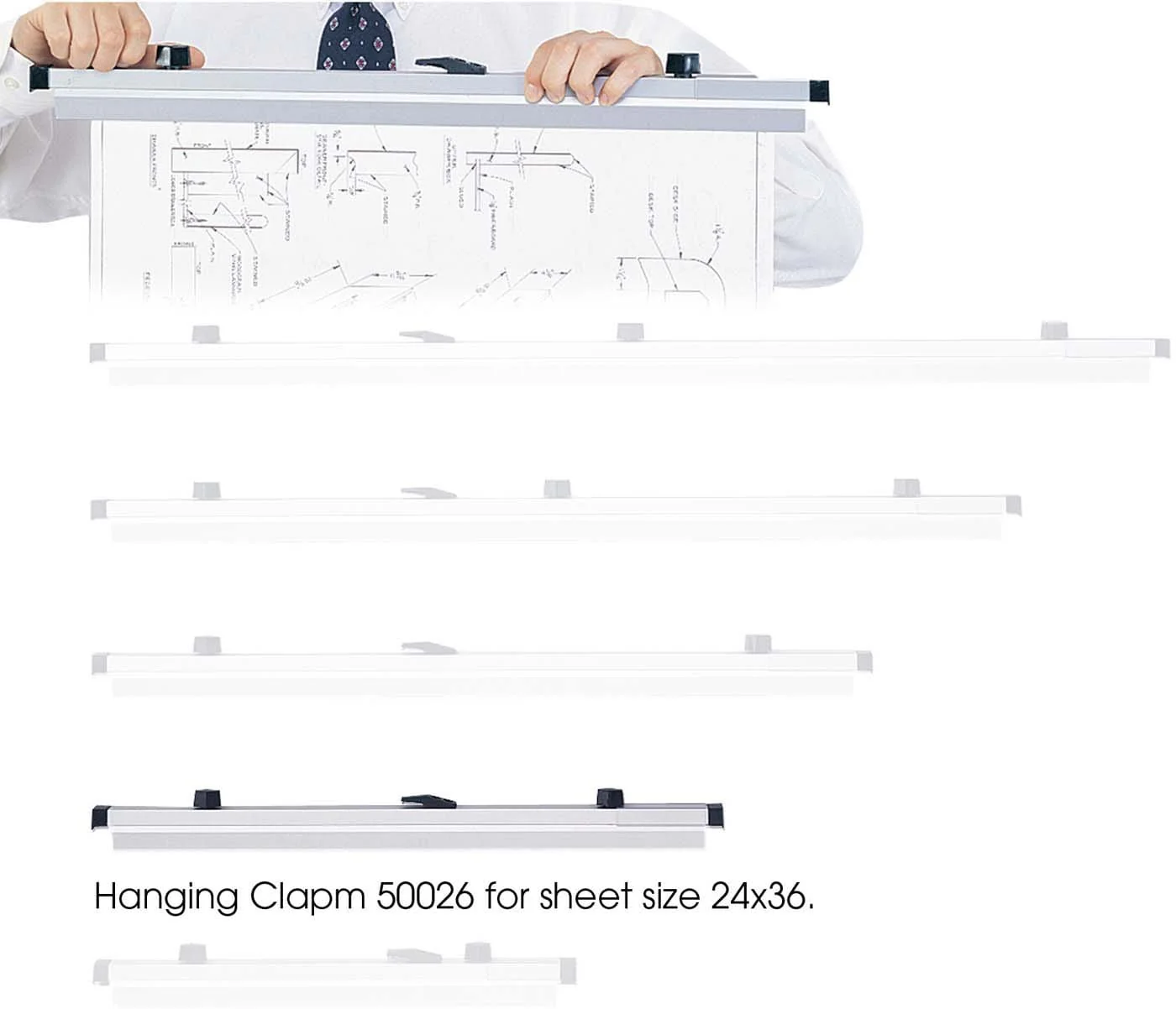 Hanging Clamps For 24" x 36" Sheets [50026]