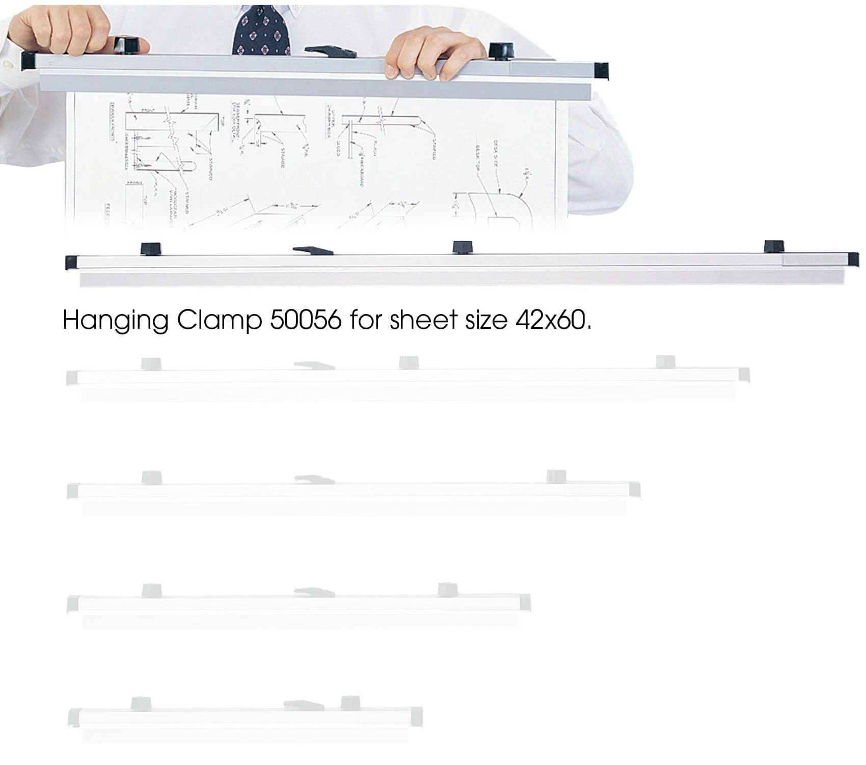 Hanging Clamps For 42" x 60" Sheets [50056] - Image 2