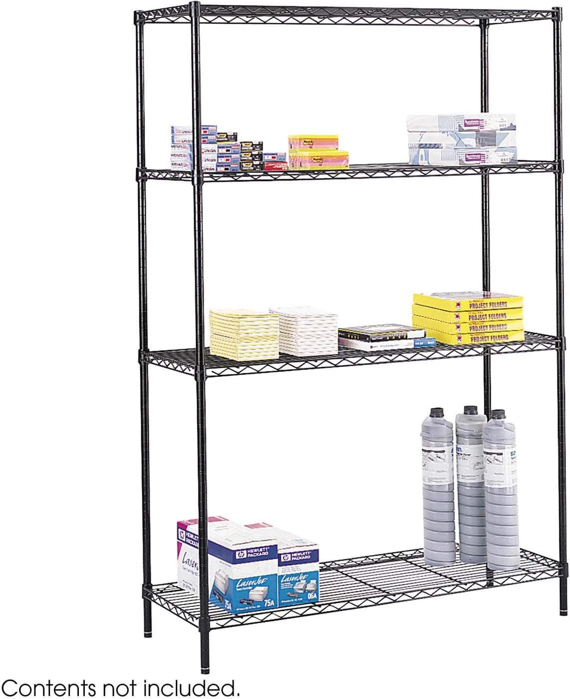Commercial Wire Shelving 48 x 18" Black [5241BL]