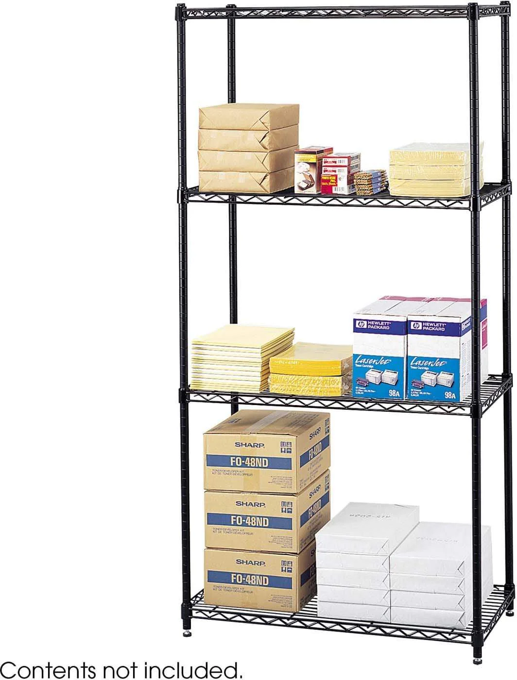 Commercial Wire Shelving 36 x 18" Black [5276BL]