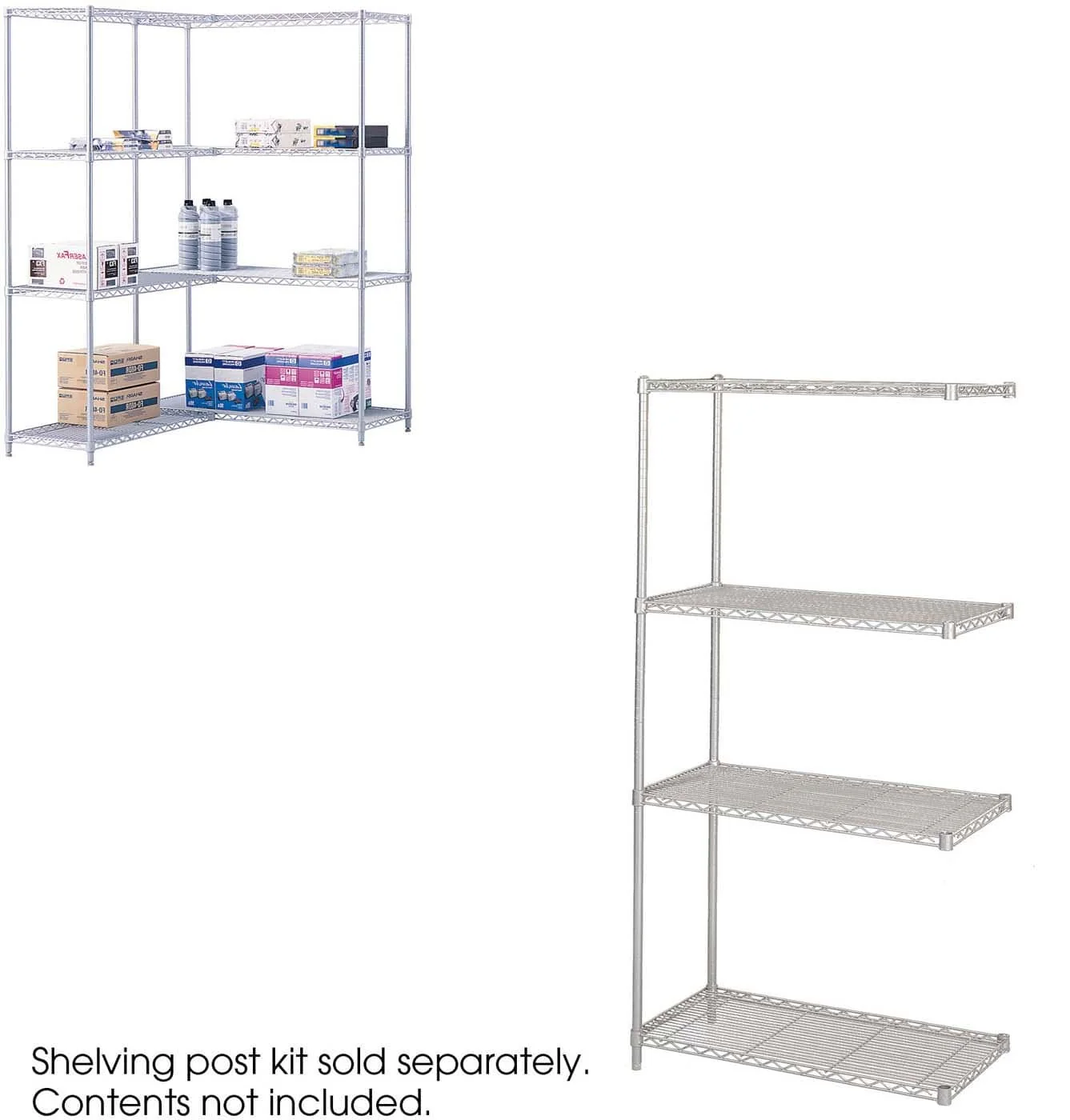 Industrial Wire Shelving Add-On Unit 36 x 18" [5286] - Image 2