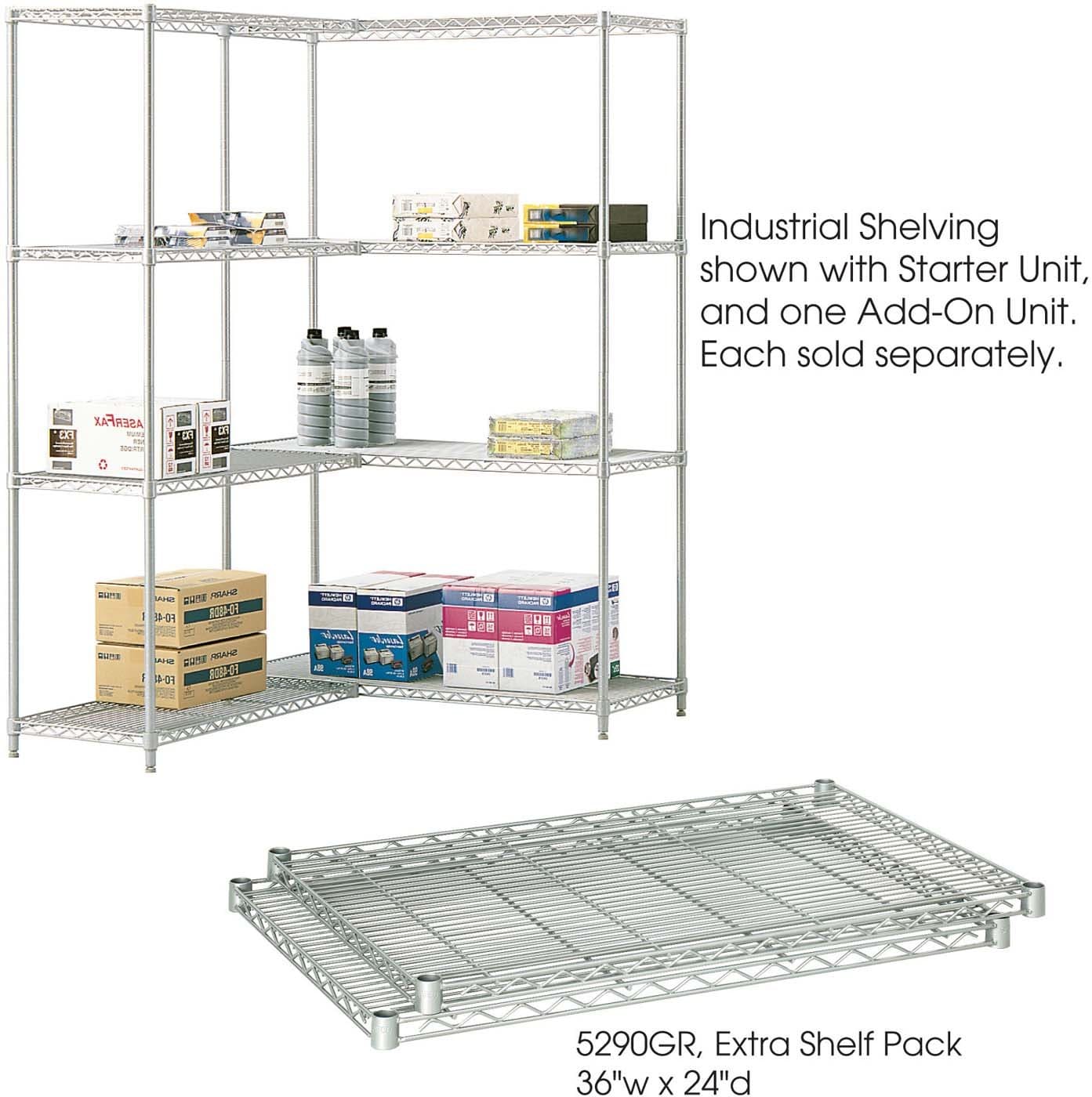 Industrial Wire Shelving Extra Shelf Pack 24 x 36" [5290] - Image 2