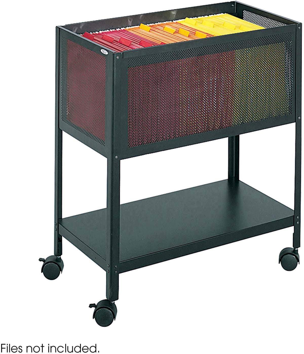 Open Top Mesh Tub Files Black [5350BL]