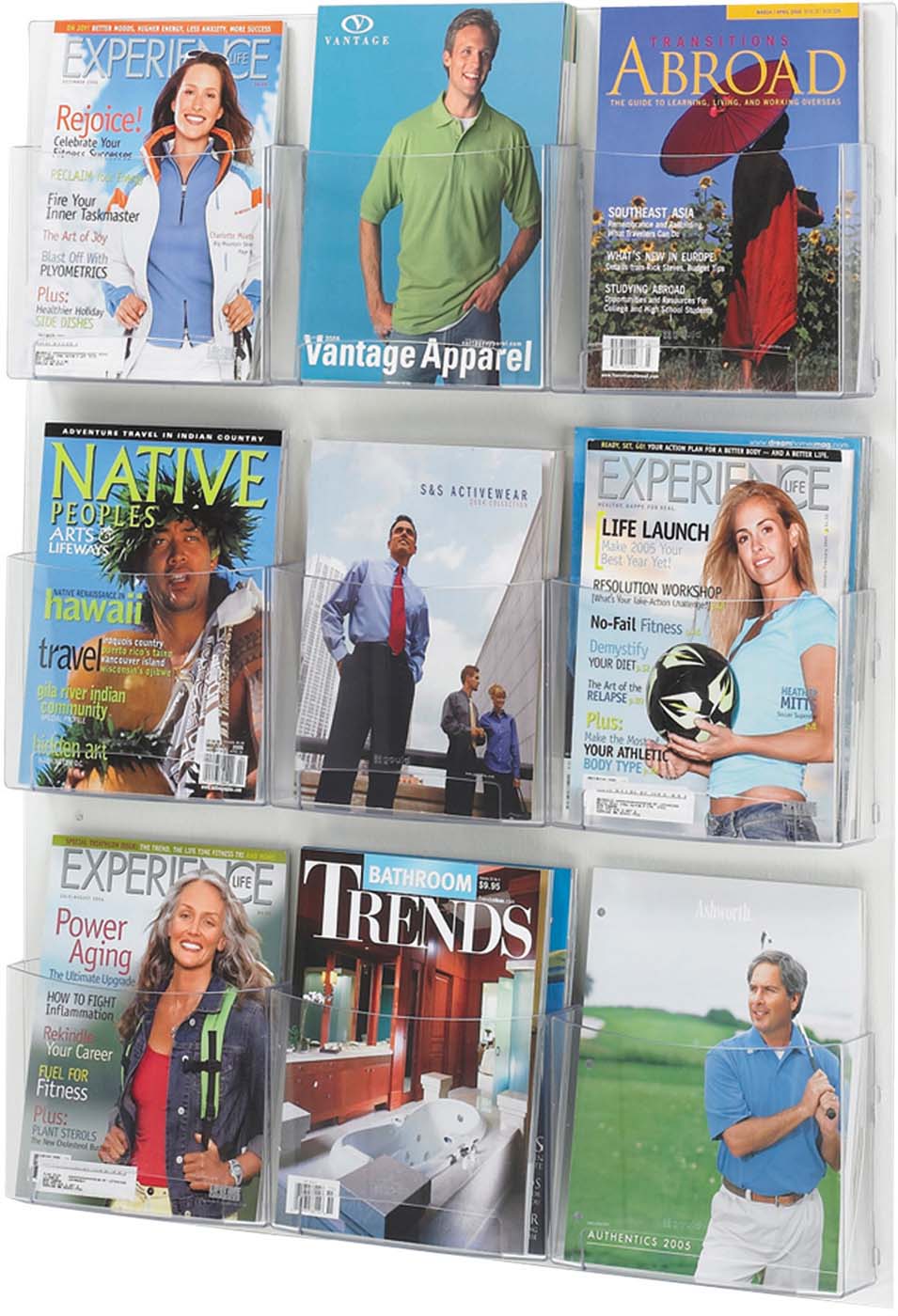 Clear2c™ Magazine Display 9 Pocket [5665CL]