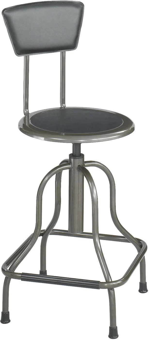 Diesel Stool High Base with Back Steel [6664]