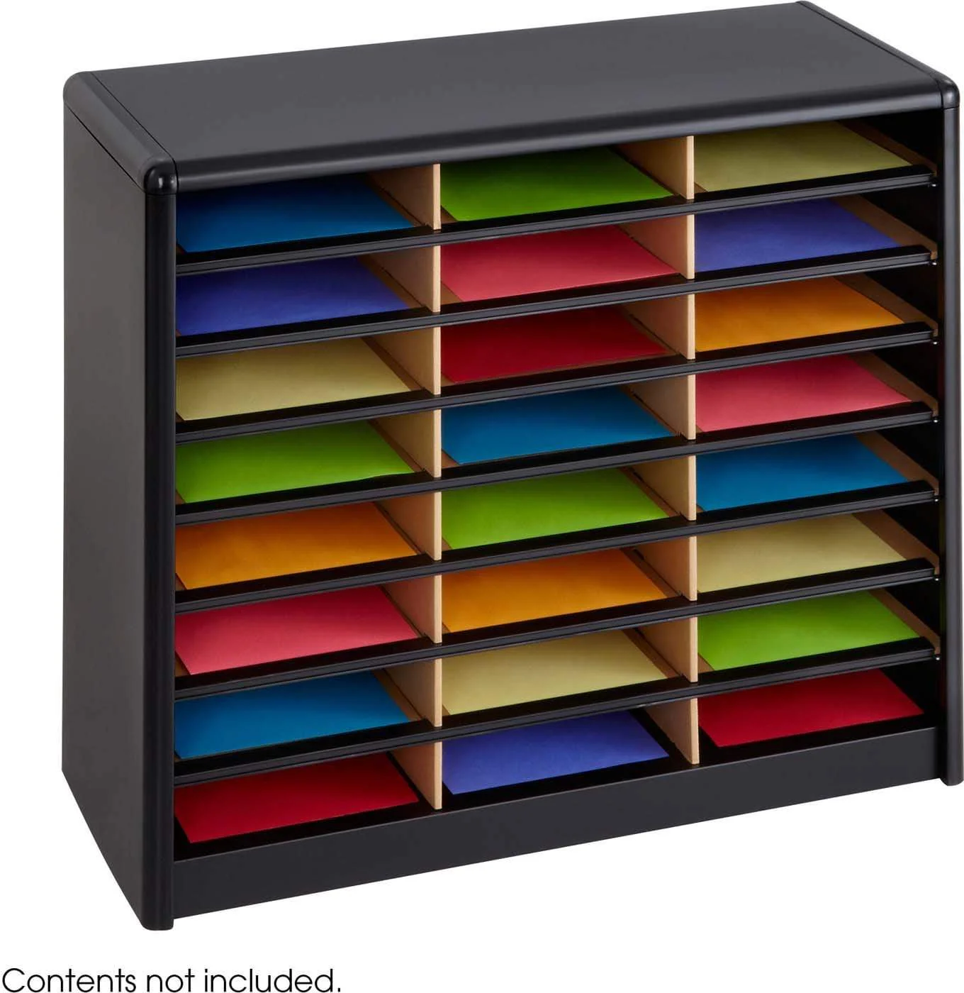 Value Sorter® Literature Organizer 24 Compartment Black [7111BL]