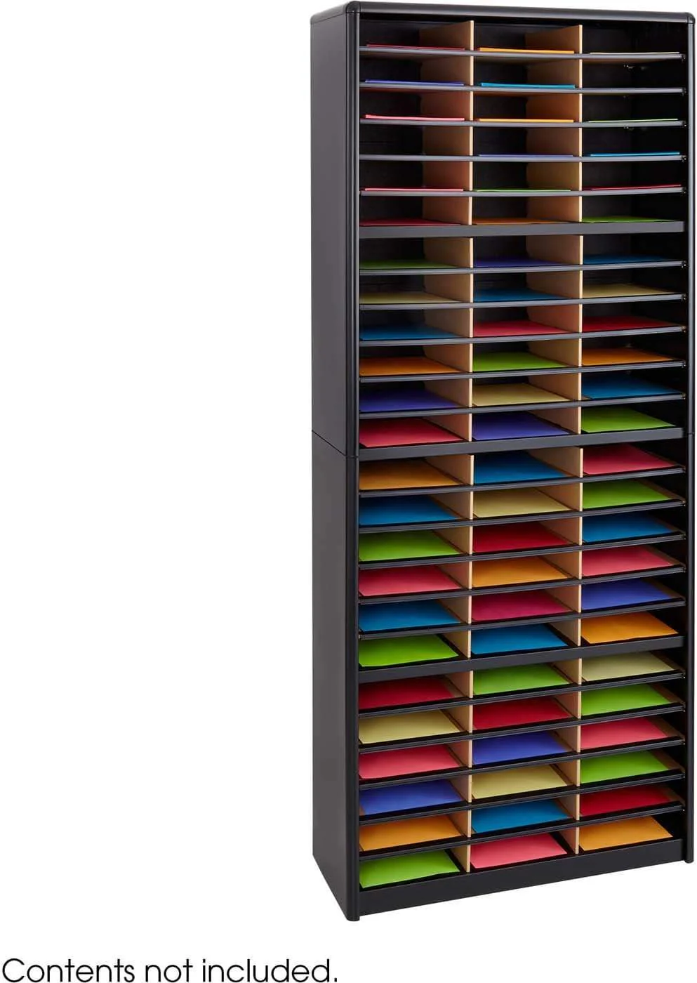 Value Sorter® Literature Organizer 72 Compartment Black [7131BL]