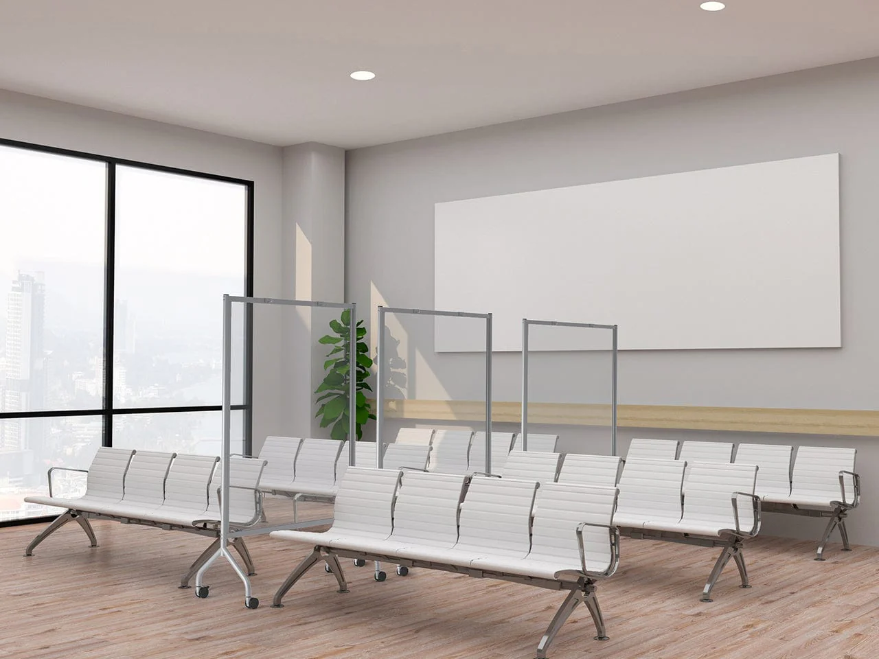 Safco Impromptu® Acrylic Screen, 42" X 72" [8510] - Image 4