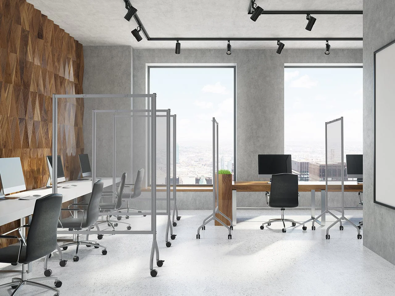Safco Impromptu® Acrylic Screen, 42" X 72" [8510] - Image 5