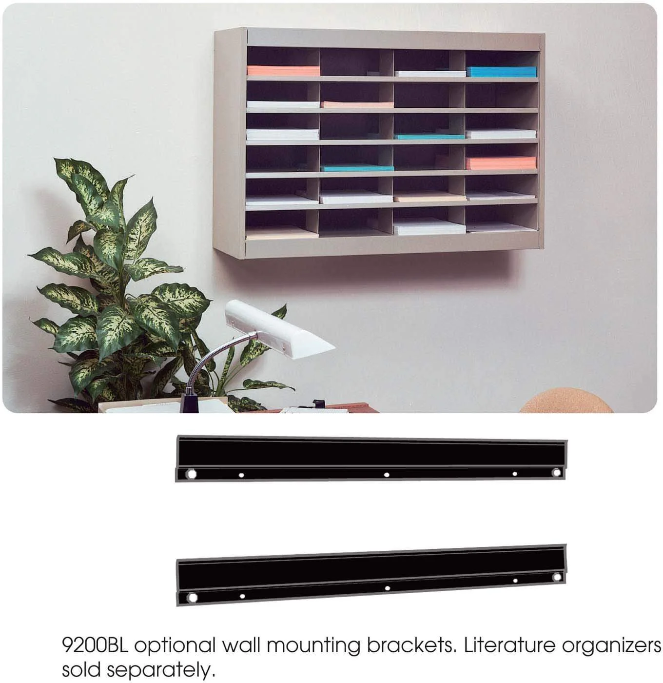 E-Z Stor® Wall Mounting Bracket Black [9200BL]