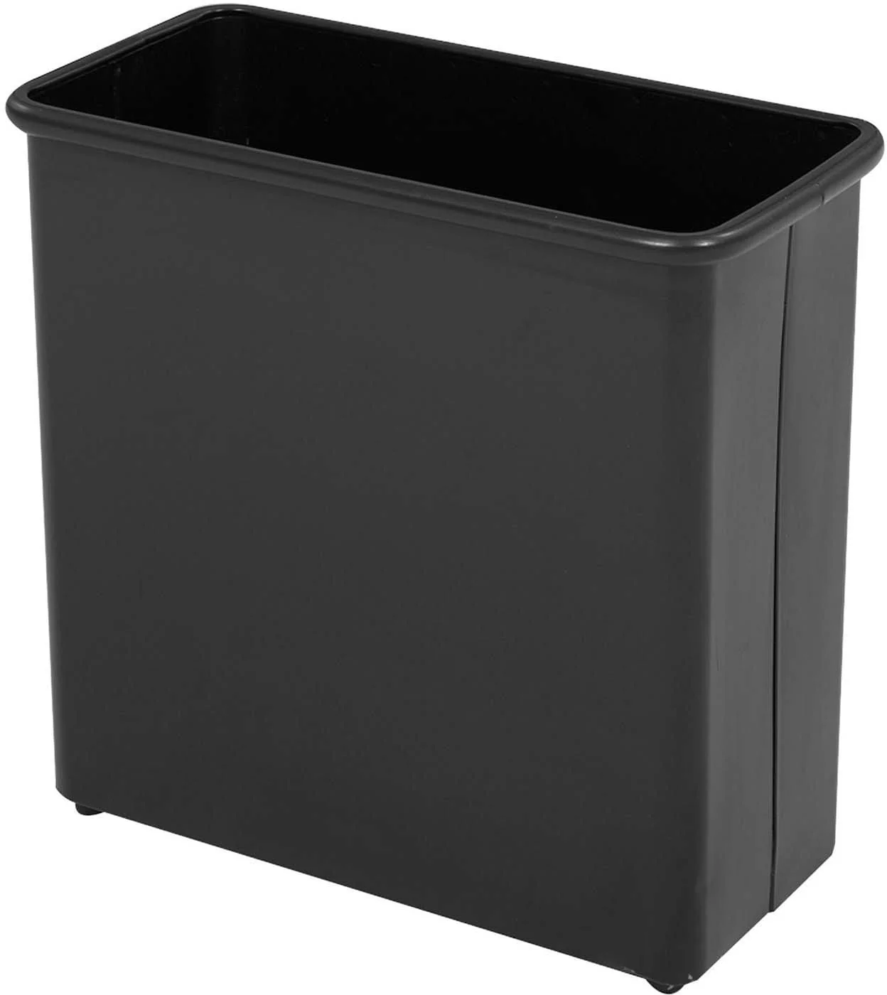 Rectangular Trash Can 27 1 / 2 Quarts Black, Set of 3 [9616BL]