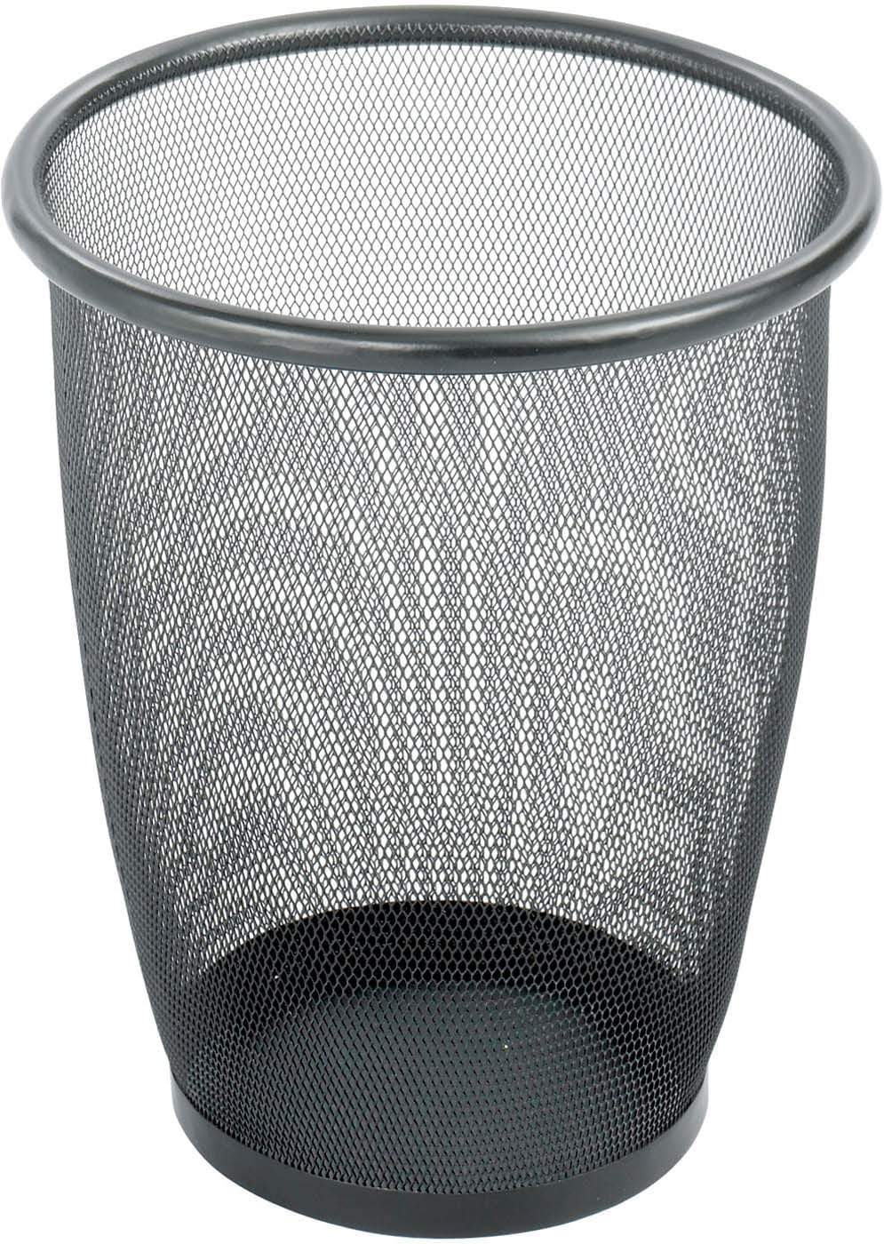 Safco Onyx™ Mesh Trash Can Round, Black, Set of 3 [9717BL]