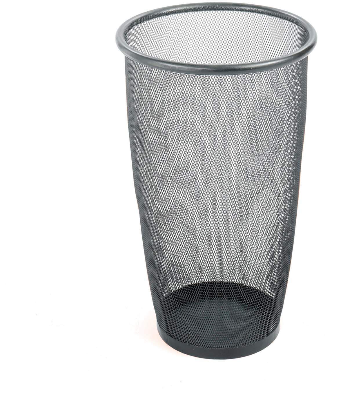 Safco Onyx™ Mesh Trash Can Large Round, Black, Set of 3 [9718BL]