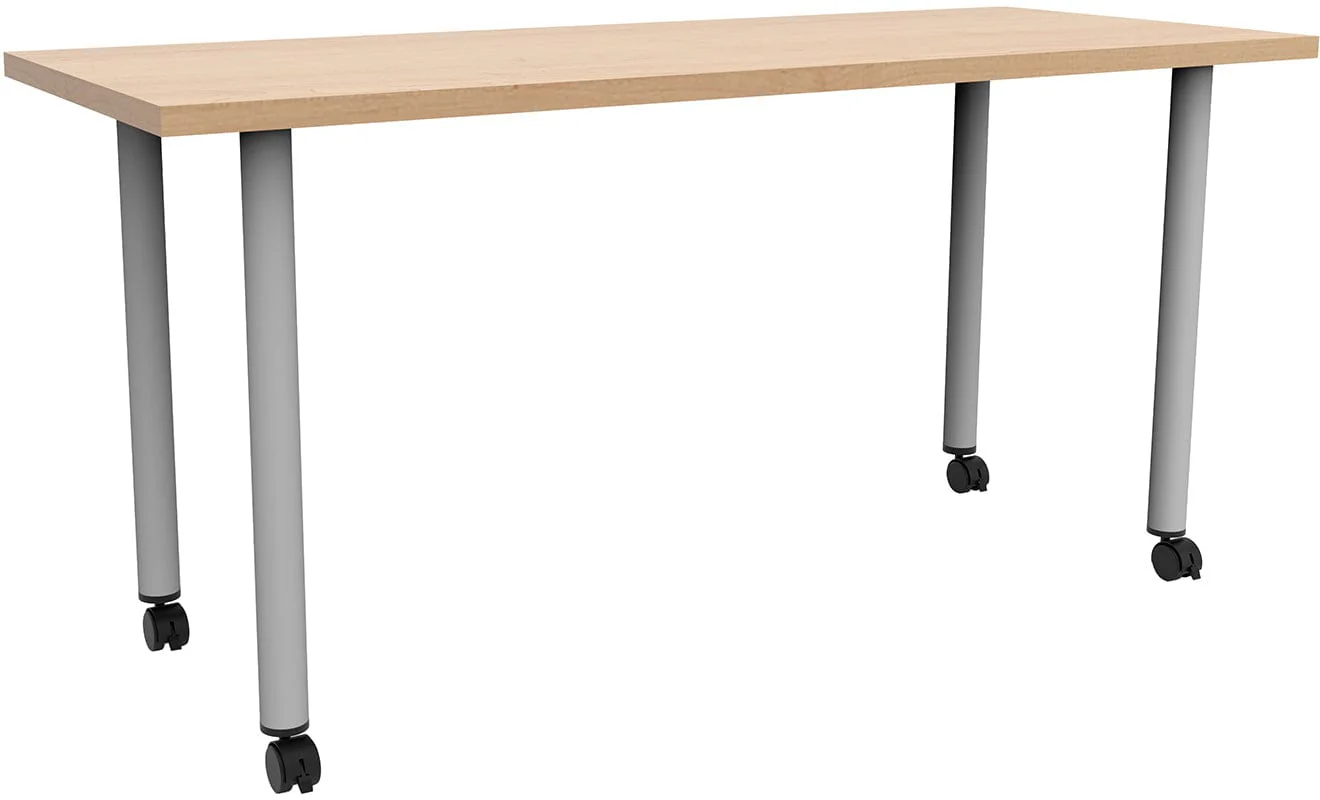 Safco JURNI 60" x 24" Multi-Purpose Table with Post Leg and Casters [JN6024NFXPCA] - Image 28