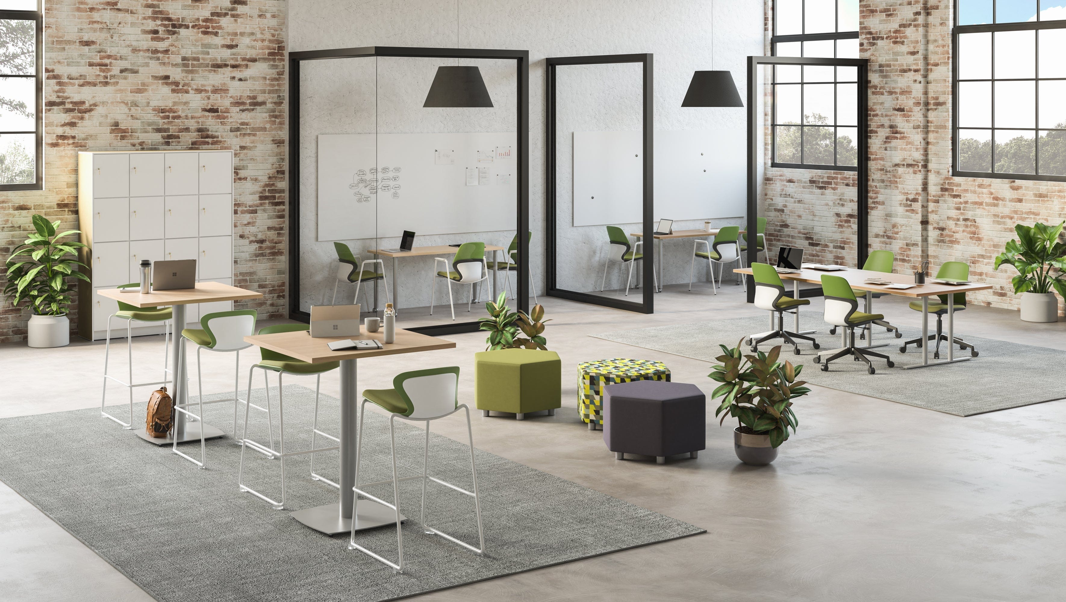 Safco JURNI 60" x 24" Multi-Purpose Table with Post Leg and Casters [JN6024NFXPCA] - Image 29