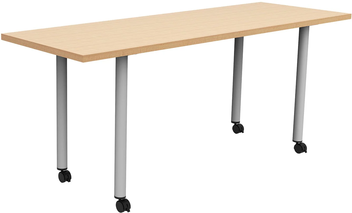 Safco JURNI 72" x 24" Multi-Purpose Table with Post Leg and Casters [JN7224NFXPCA] - Image 11