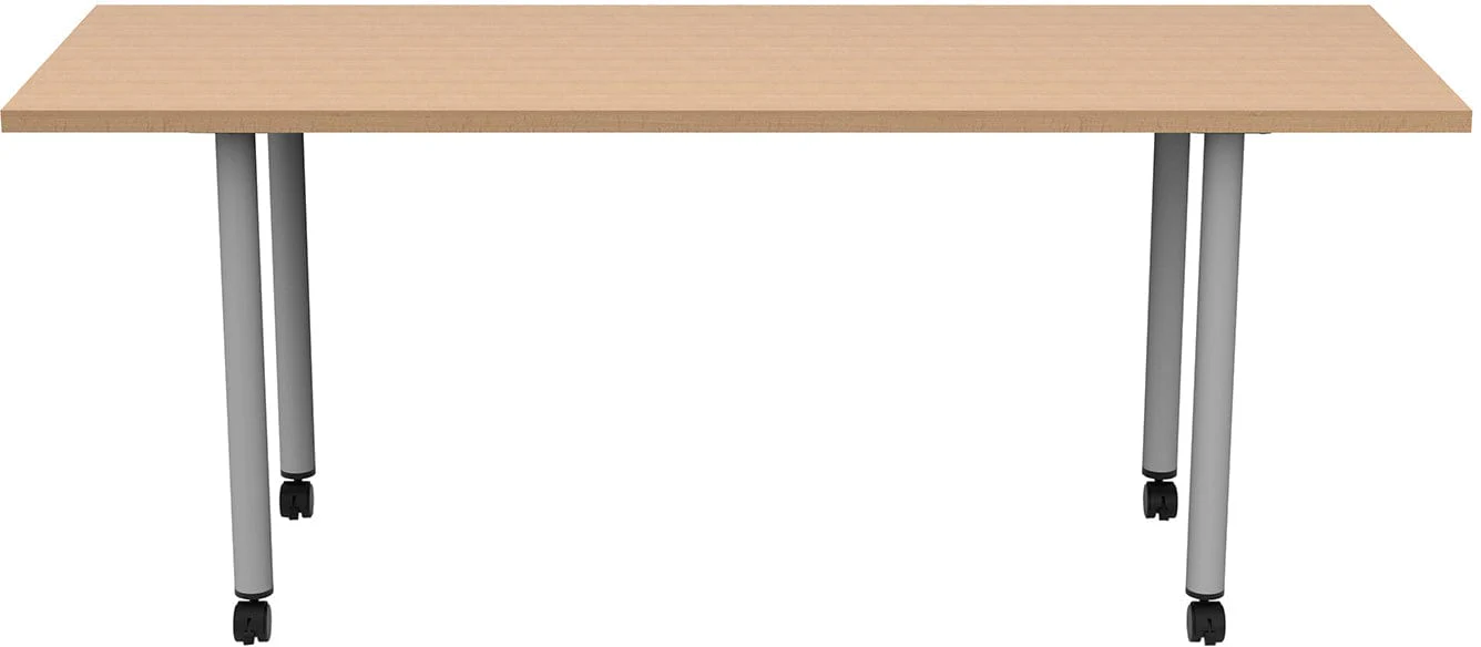 Safco JURNI 72" x 24" Multi-Purpose Table with Post Leg and Casters [JN7224NFXPCA] - Image 12