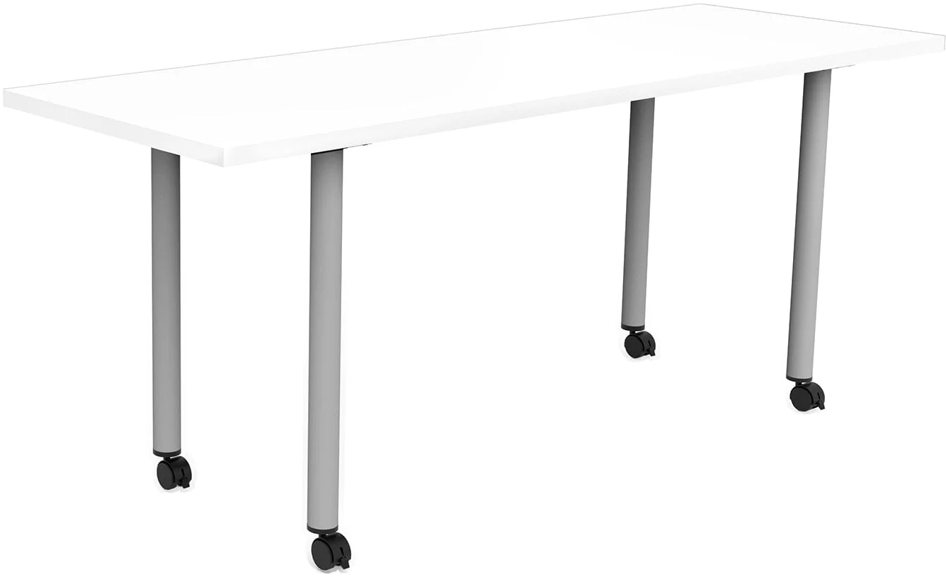 Safco JURNI 72" x 24" Multi-Purpose Table with Post Leg and Casters [JN7224NFXPCA] - Image 23