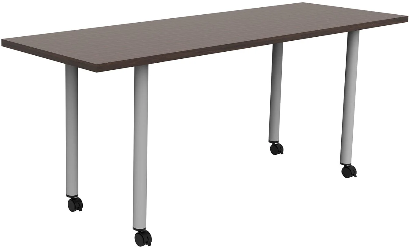 Safco JURNI 72" x 24" Multi-Purpose Table with Post Leg and Casters [JN7224NFXPCA] - Image 7
