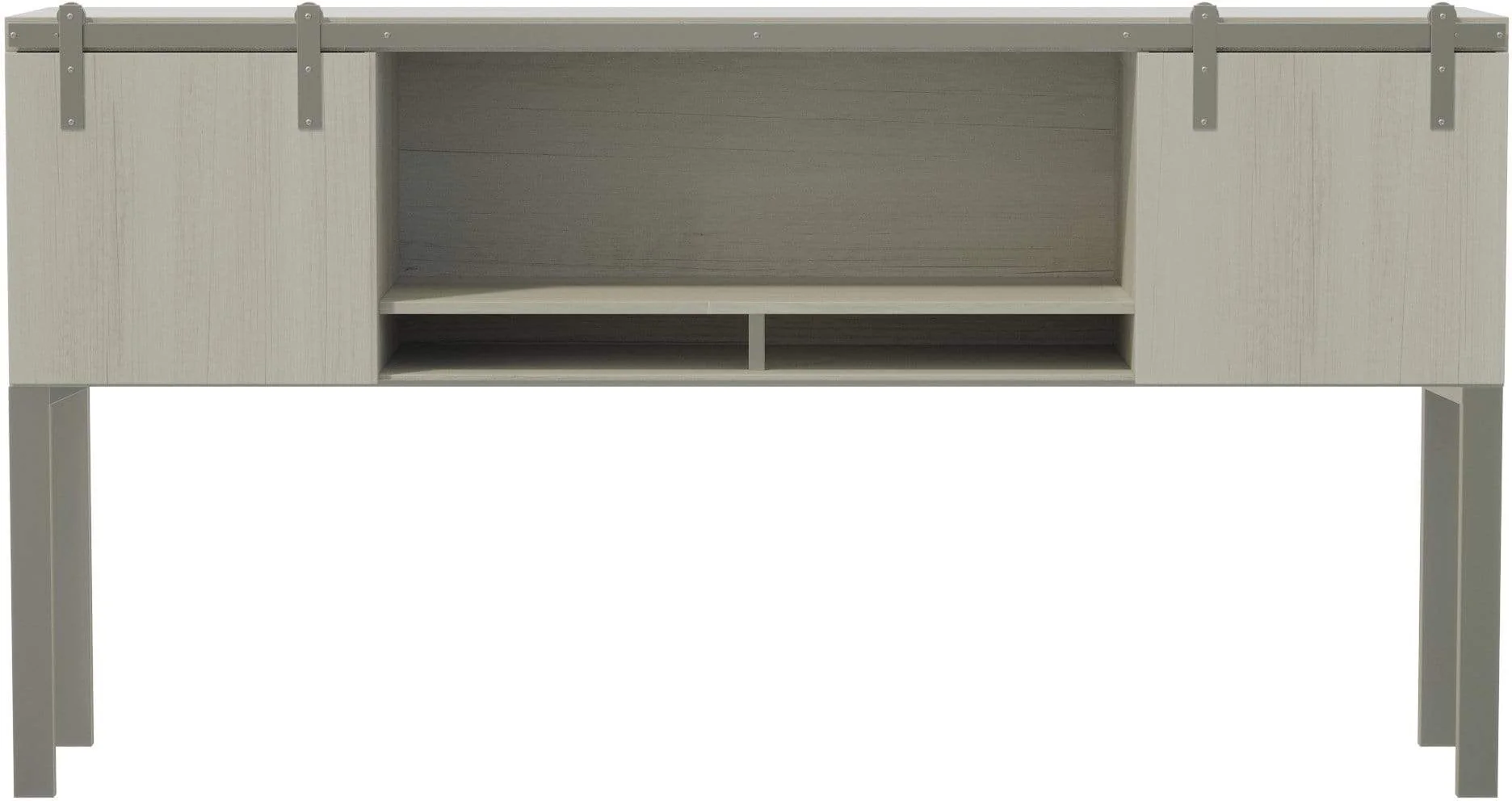 Safco Mirella 72" Hutch with Sliding Wood Doors [MRHW72] - Image 3