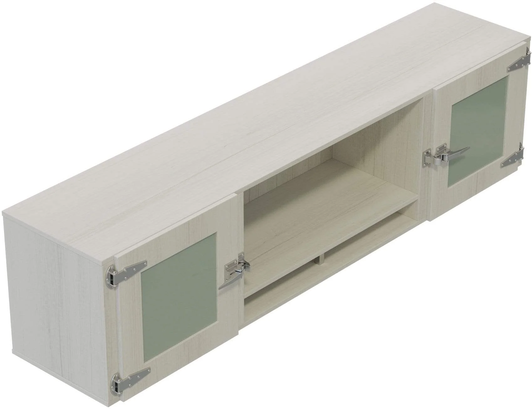 Safco Mirella 72" Wall-Mounted Hutch with Glass Doors [MRHTGD72] - Image 3
