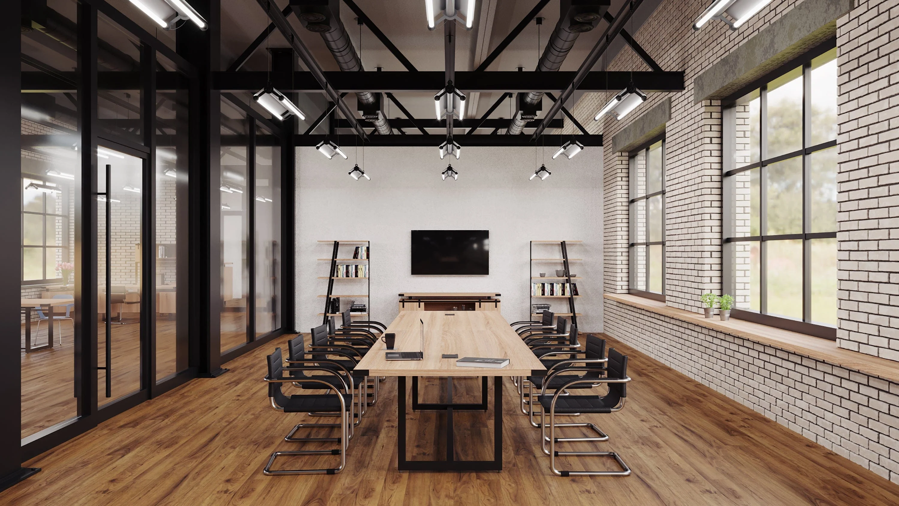 Safco Mirella Conference Table, Sitting-Height, 16' [MRS16] - Image 7