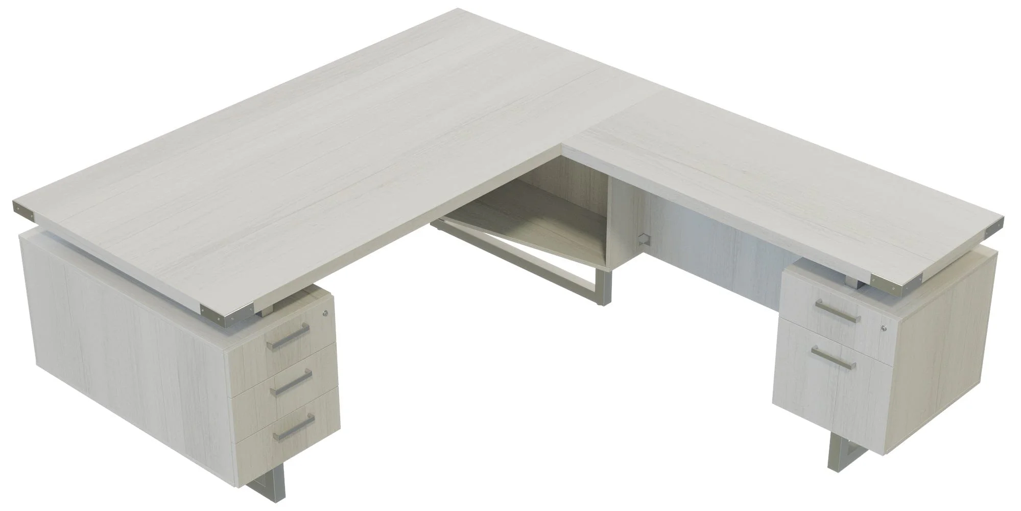 Safco Mirella L-Shaped Configuration Desk, BBB/BF [MRLSBF7236] - Image 6