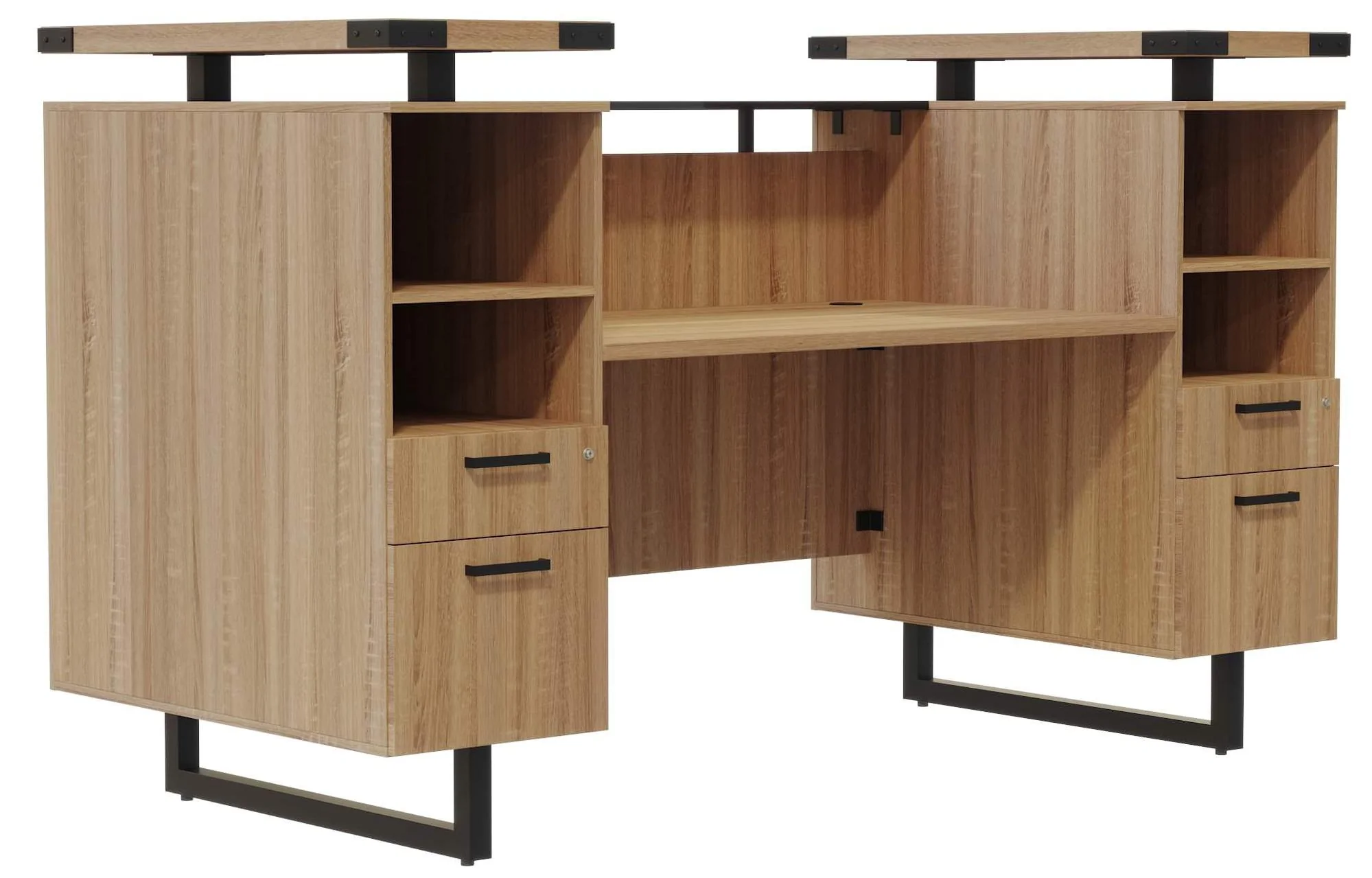 Safco Mirella Reception Desk with Glass Countertop [MRRD78]