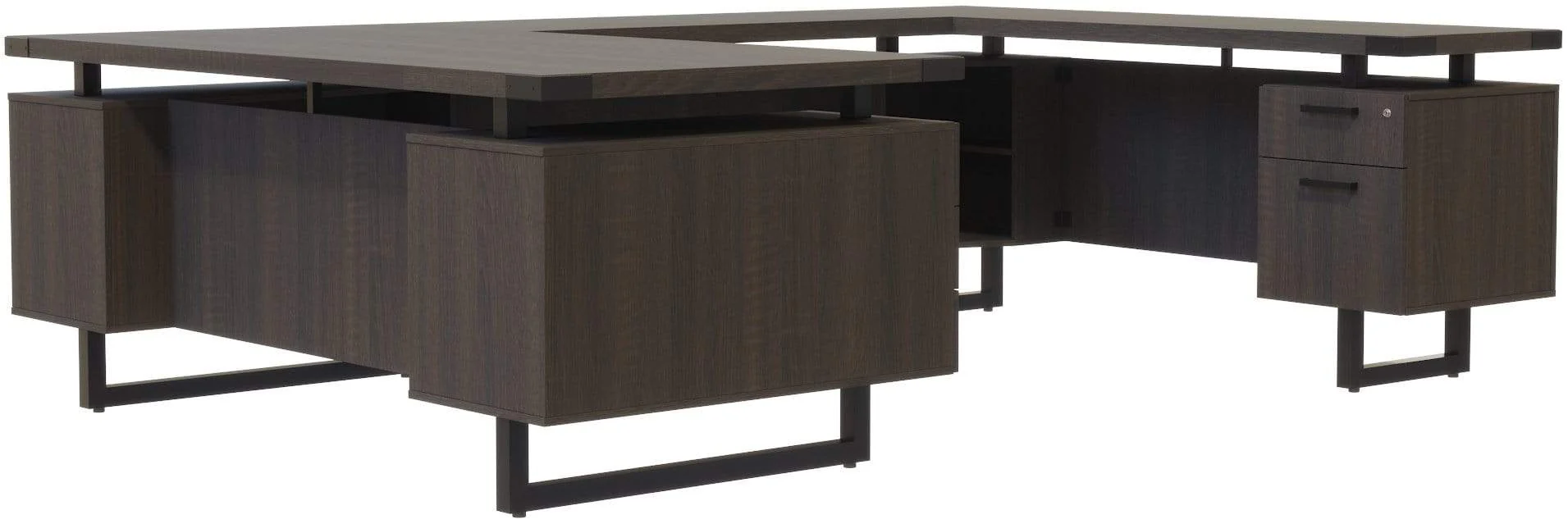 Safco Mirella U-Shaped Configuration Desk, BBB/BF [MRUSBF7236] - Image 3