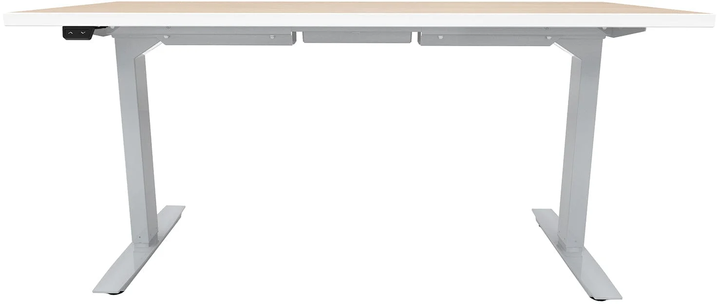 Safco ML-Series Height-Adjustable Table, 24" x 60" Laminate Top, 2-Stage/2-Leg Base [ML222460] - Image 4
