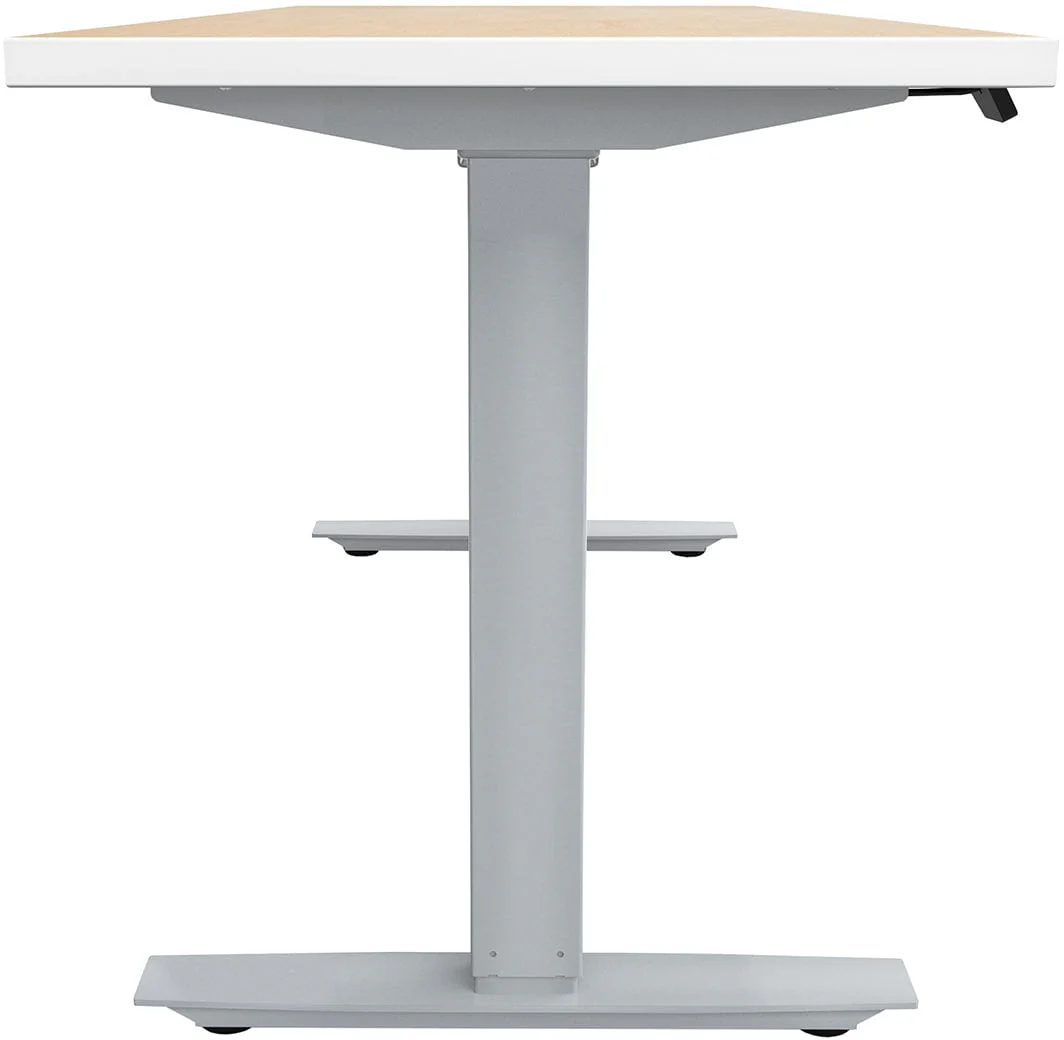 Safco ML-Series Height-Adjustable Table, 24" x 60" Laminate Top, 2-Stage/2-Leg Base [ML222460] - Image 5