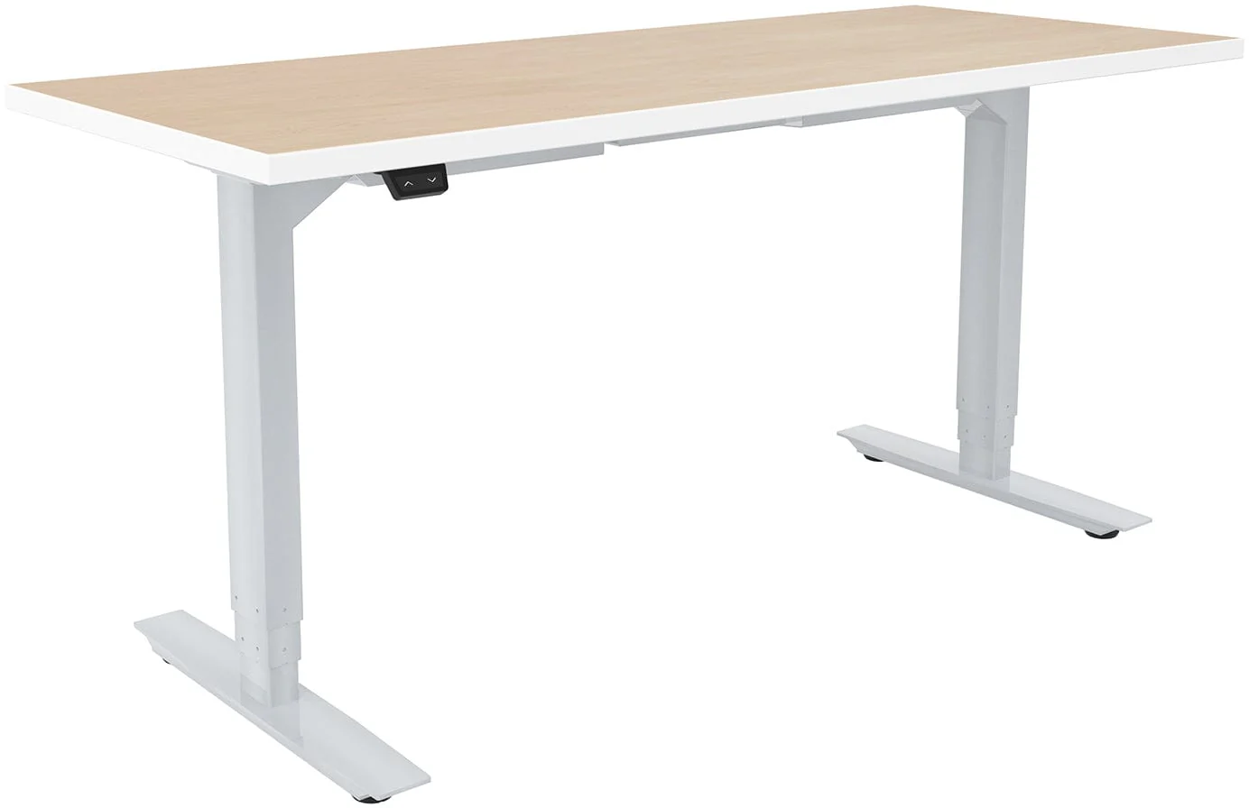 Safco ML-Series Height-Adjustable Table, 24" x 60" Laminate Top, 3-Stage/2-Leg Base [ML322460] - Image 4