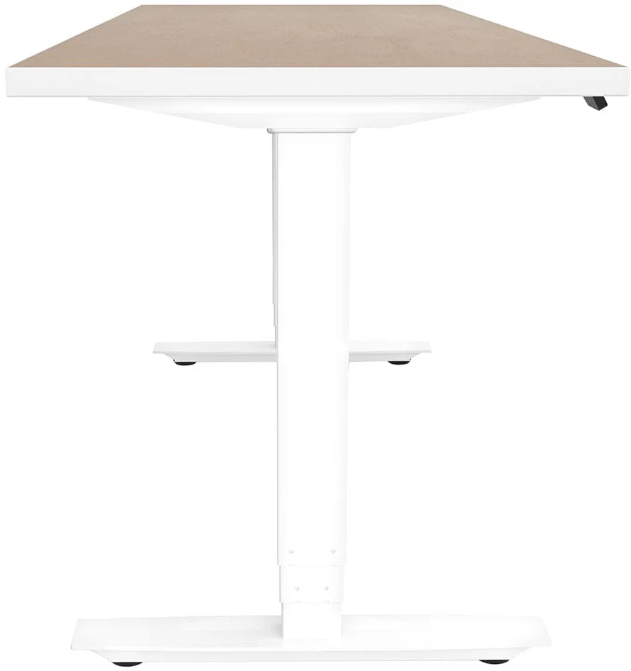Safco ML-Series Height-Adjustable Table, 24" x 60" Laminate Top, 3-Stage/2-Leg Base [ML322460] - Image 9