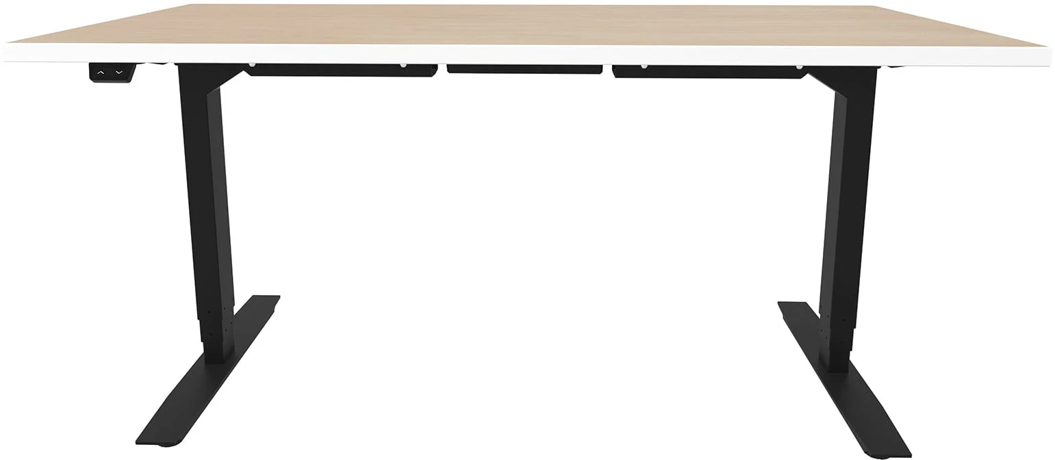 Safco ML-Series Height-Adjustable Table, 30"x 60" Laminate Top, 3-Stage/2-Leg Base [ML323060]
