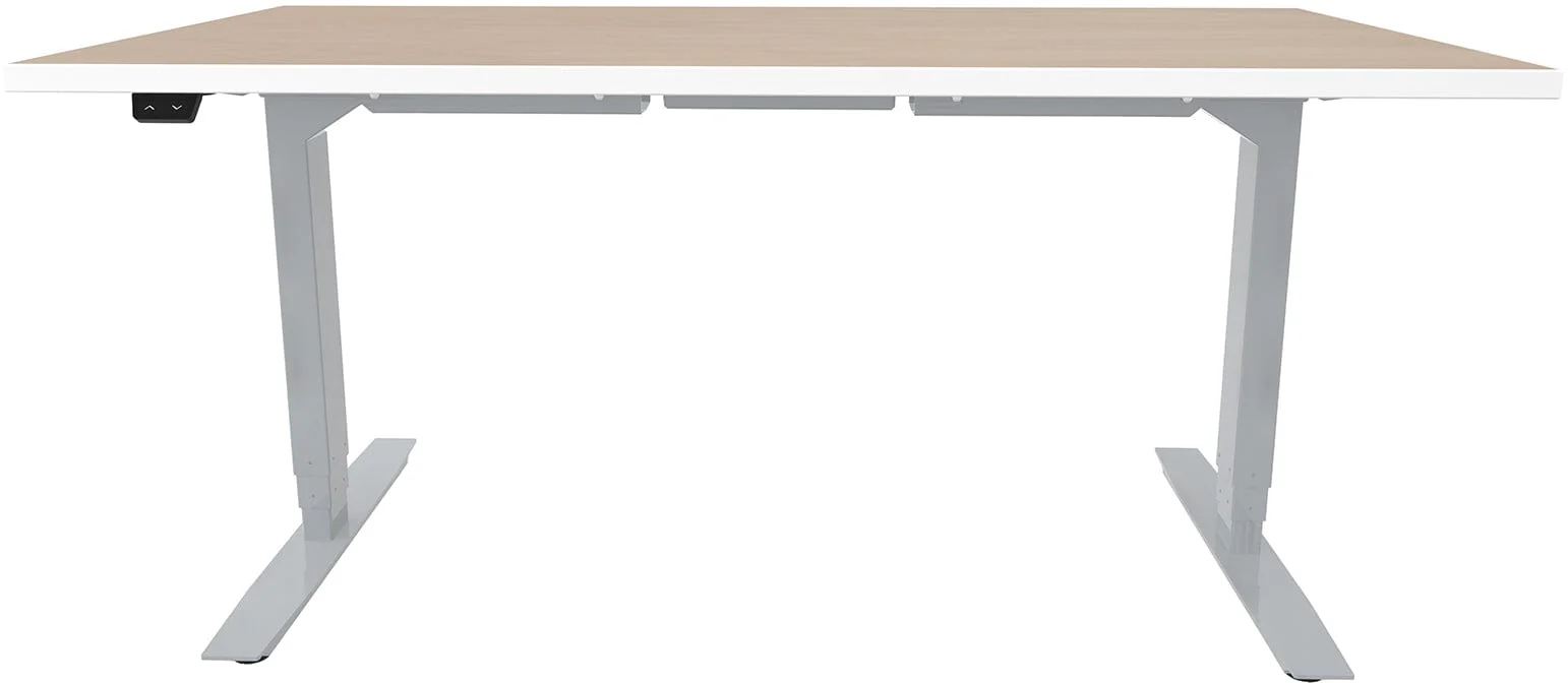 Safco ML-Series Height-Adjustable Table, 30"x 60" Laminate Top, 3-Stage/2-Leg Base [ML323060] - Image 4
