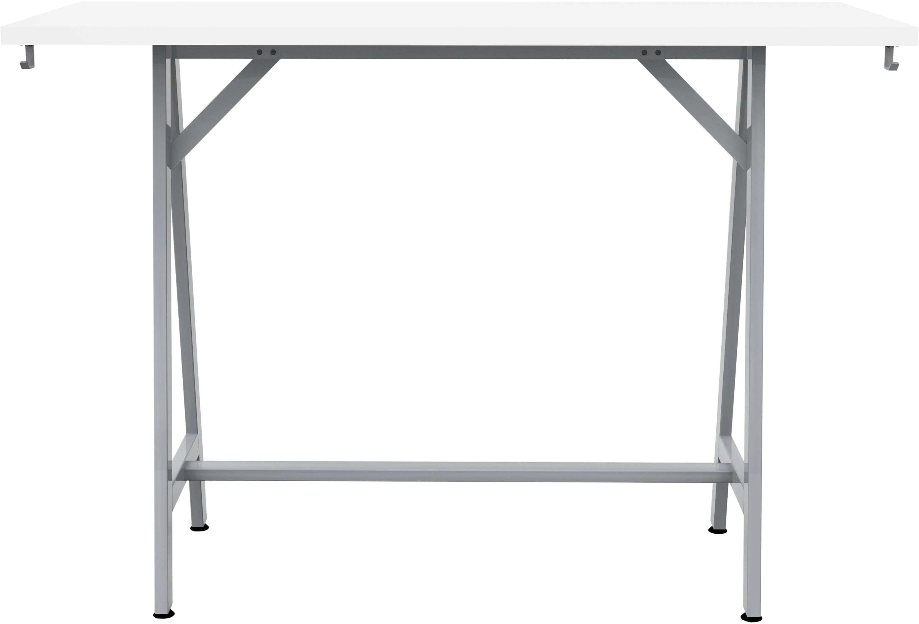 Safco Spark Teaming Table, 60" x 24" Rectangular Worksurface, 42"H Silver Base [SPK6024K] - Image 5