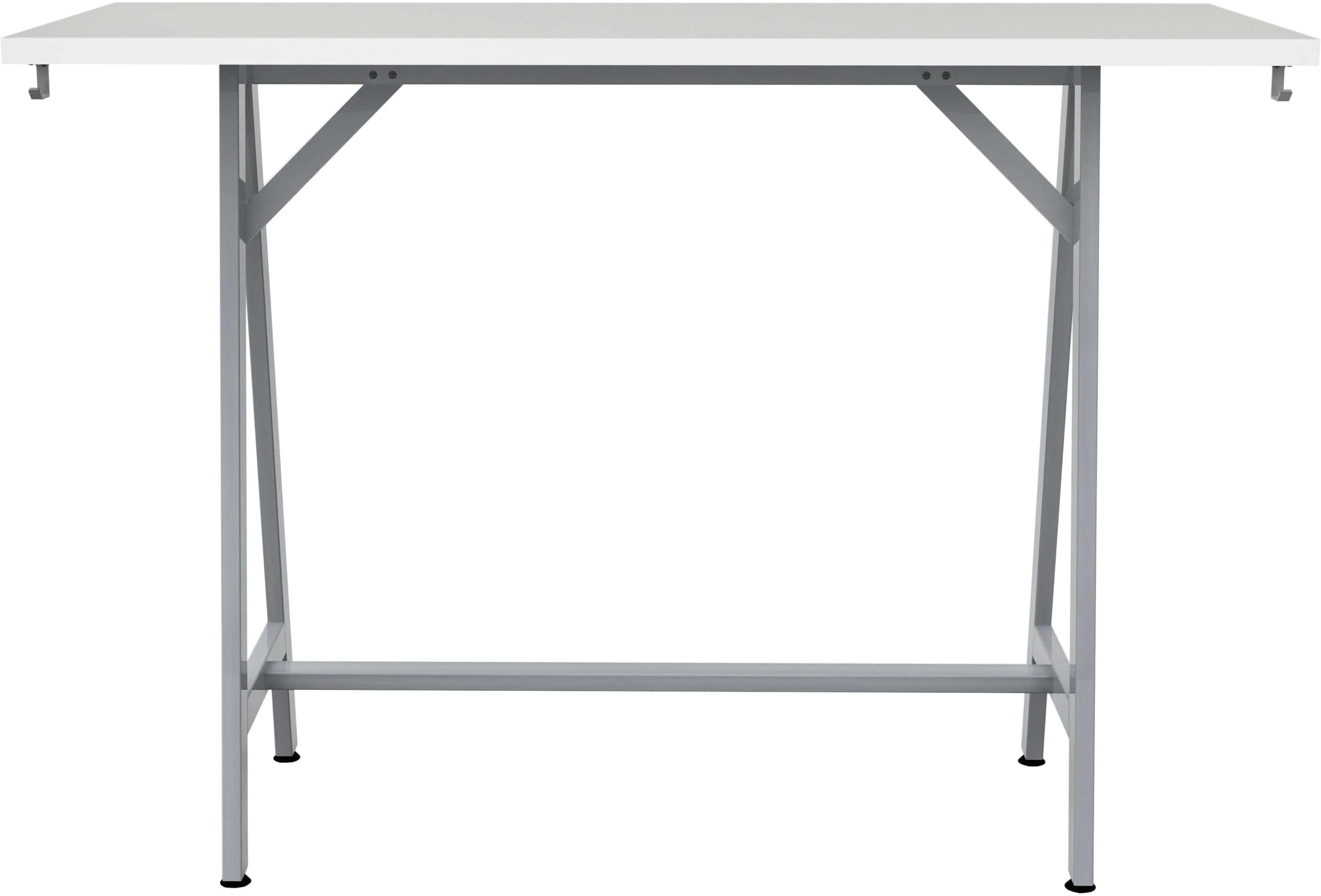 Safco Spark Teaming Table, 60" x 24" Rectangular Worksurface, 42"H Silver Base [SPK6024K] - Image 9