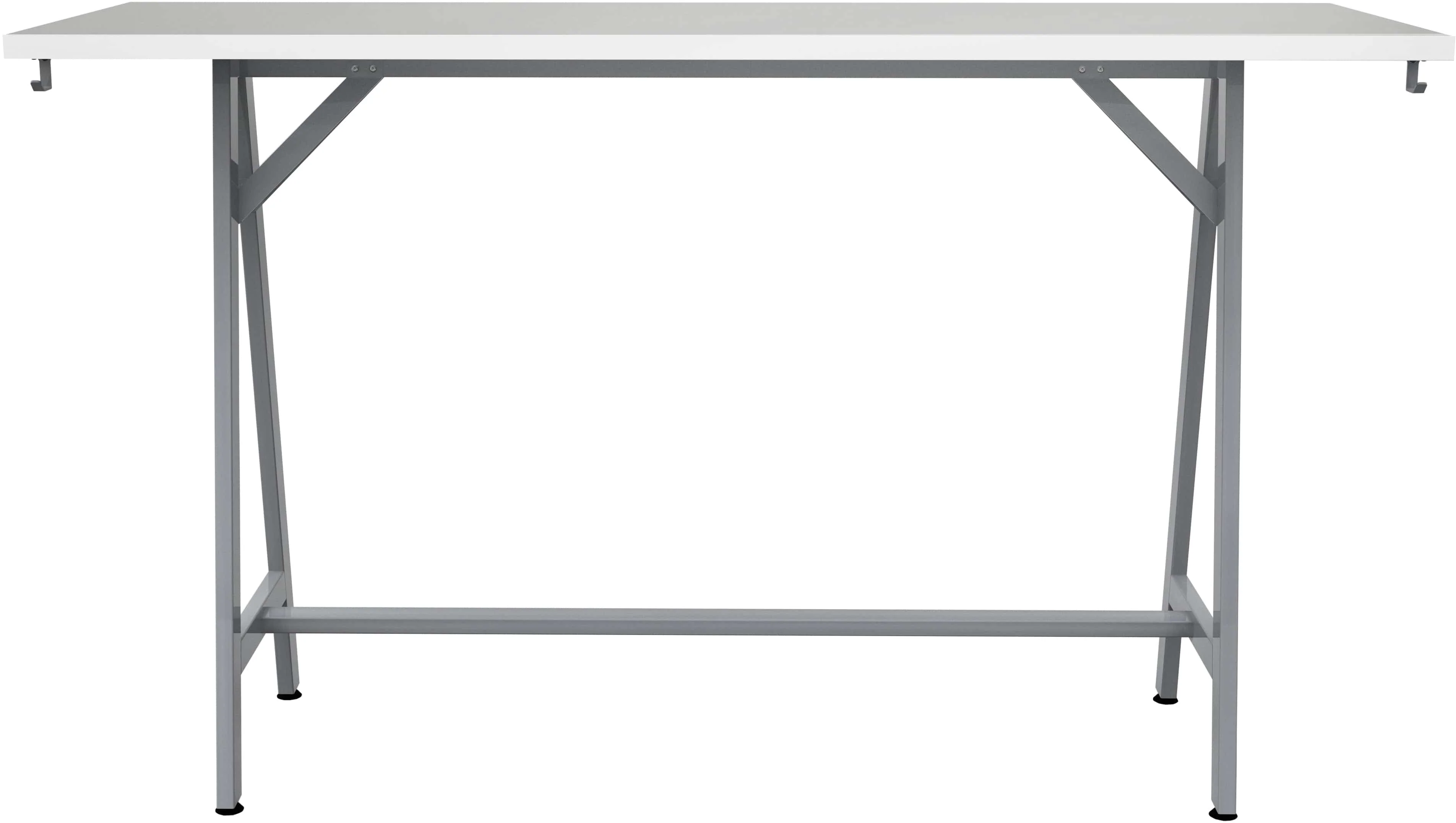Safco Spark Teaming Table, 72" x 24" Rectangular Worksurface, 42"H Silver Base [SPK7224K] - Image 9