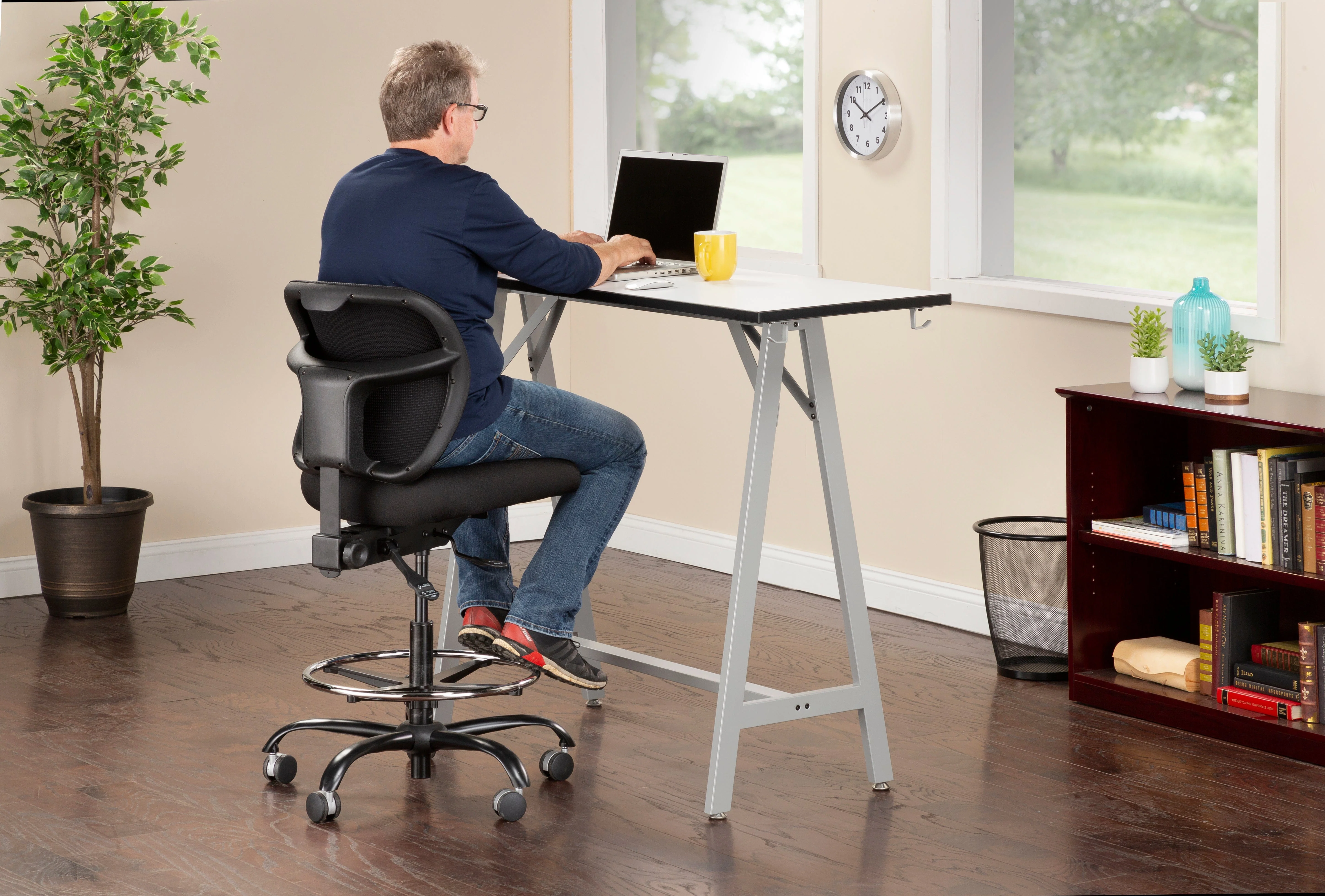 Safco Vue 24/7 Heavy Duty Drafting Stool [3394BL] - Image 4