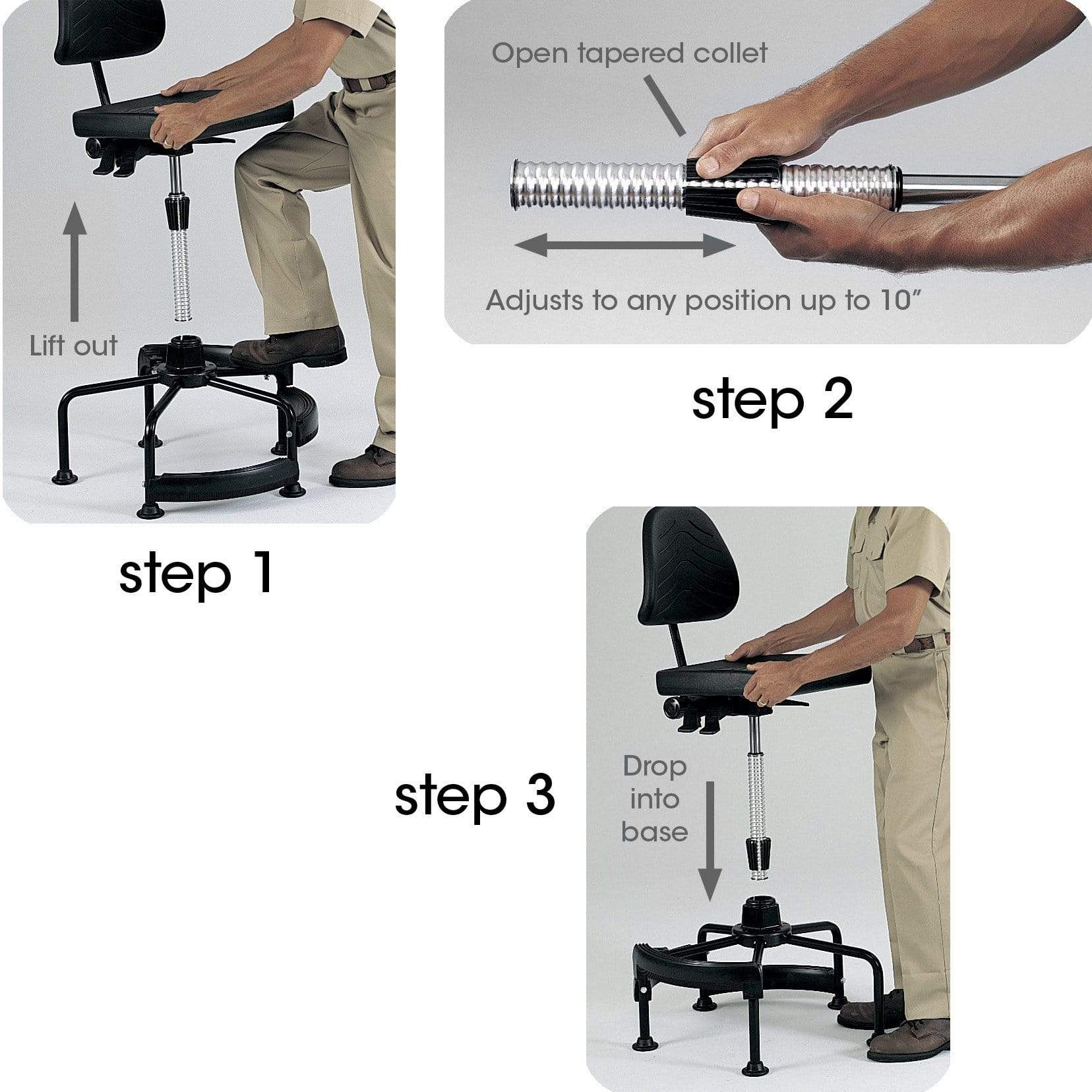 Safco TaskMaster&reg; Industrial Stool [5120] - Image 4